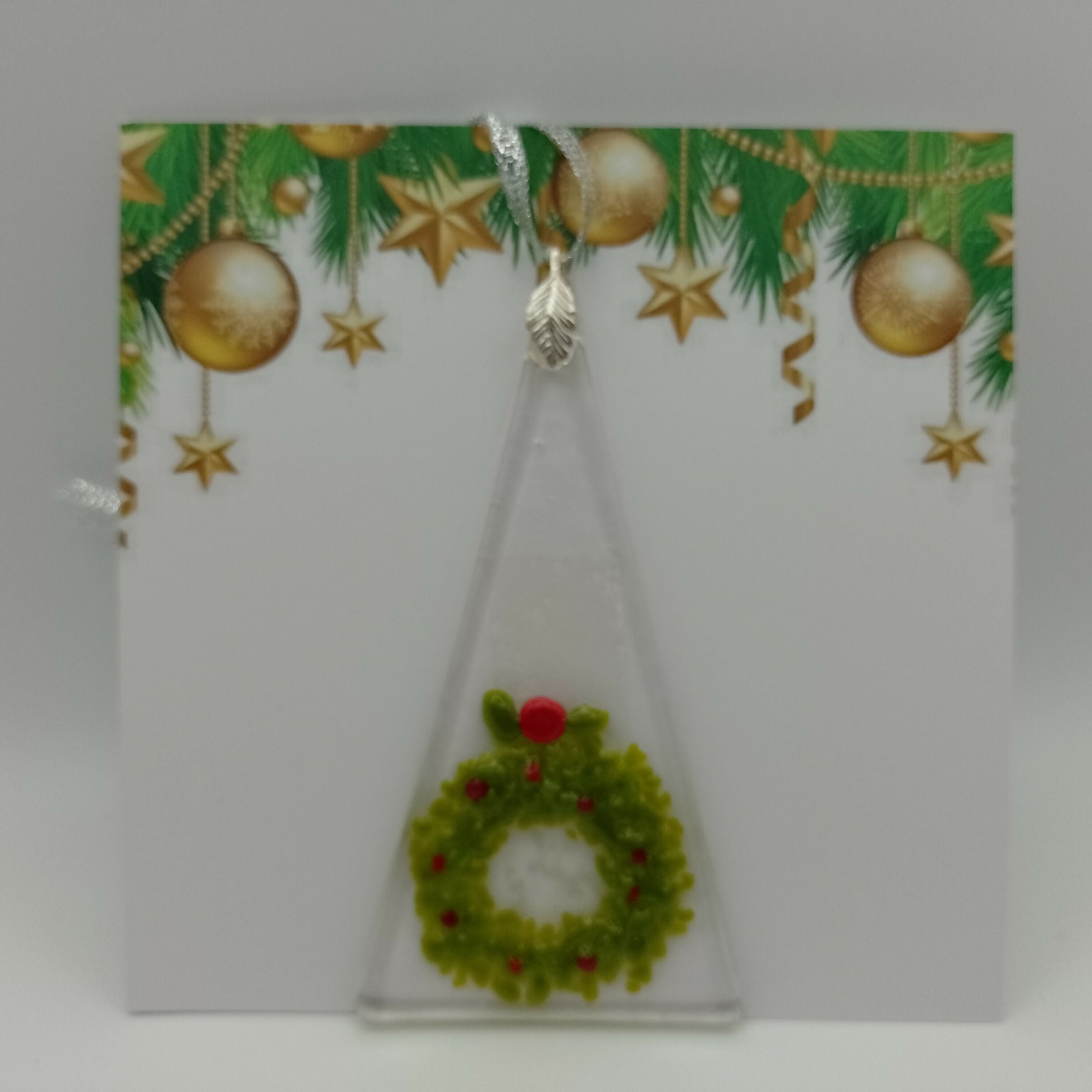 Fused Glass Christmas Card