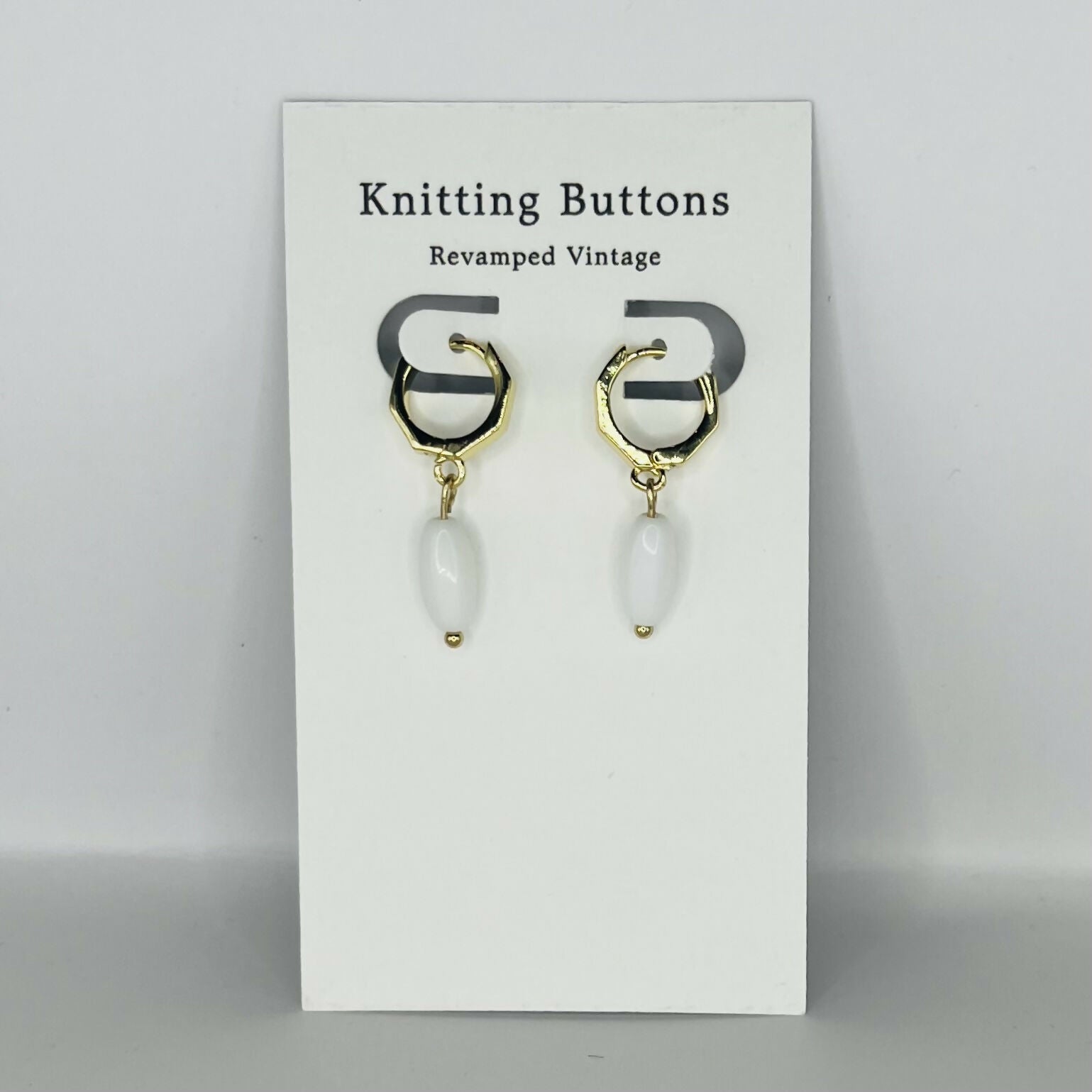 Revamped Vintage Earrings - Huggie Hoop