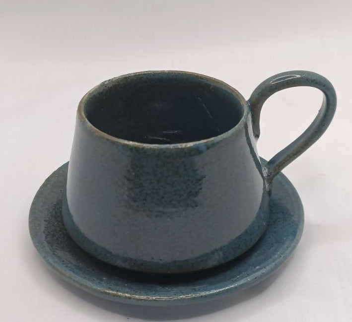 Indigo Espresso Cup And Saucer