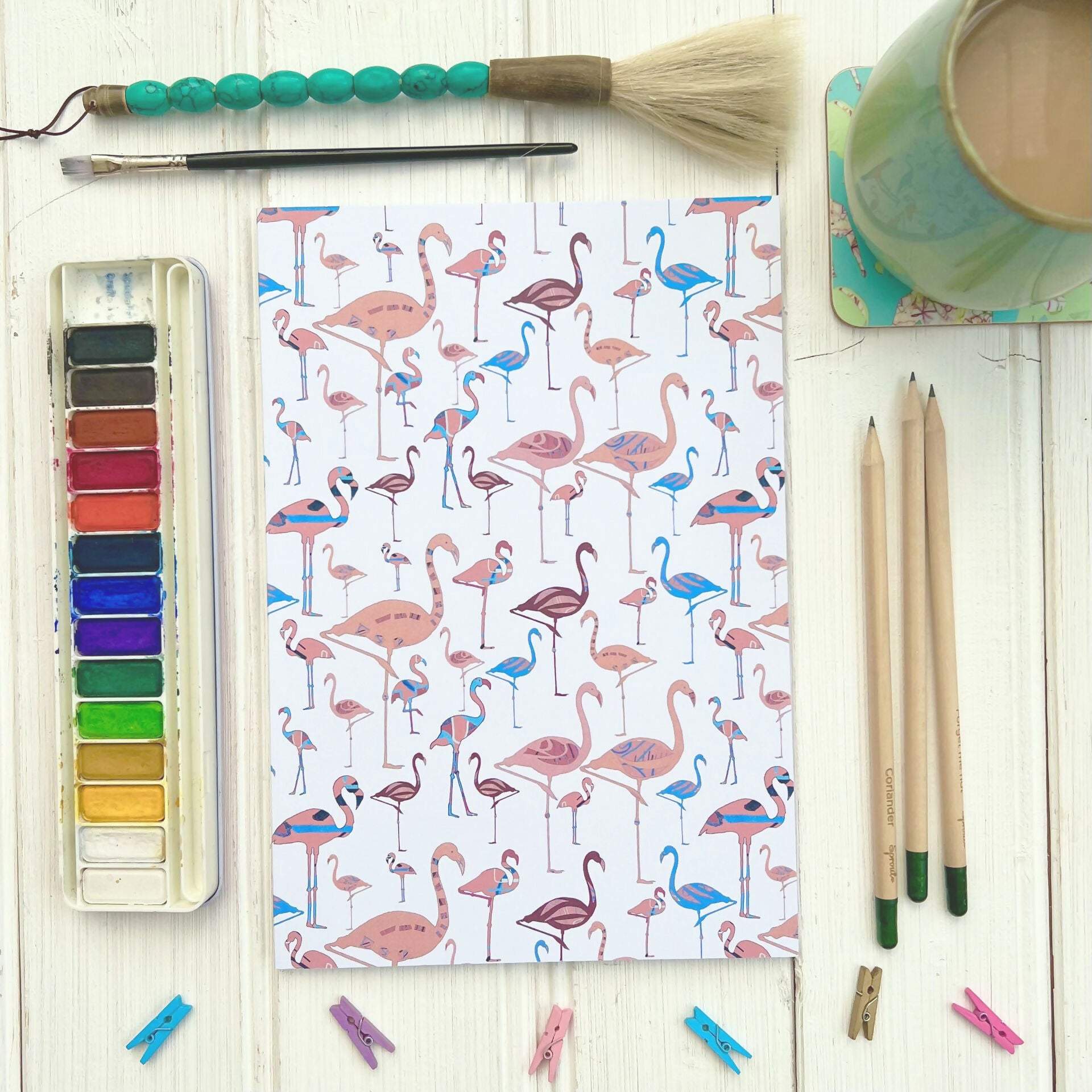 Flamingo Journal Drawing Notebook