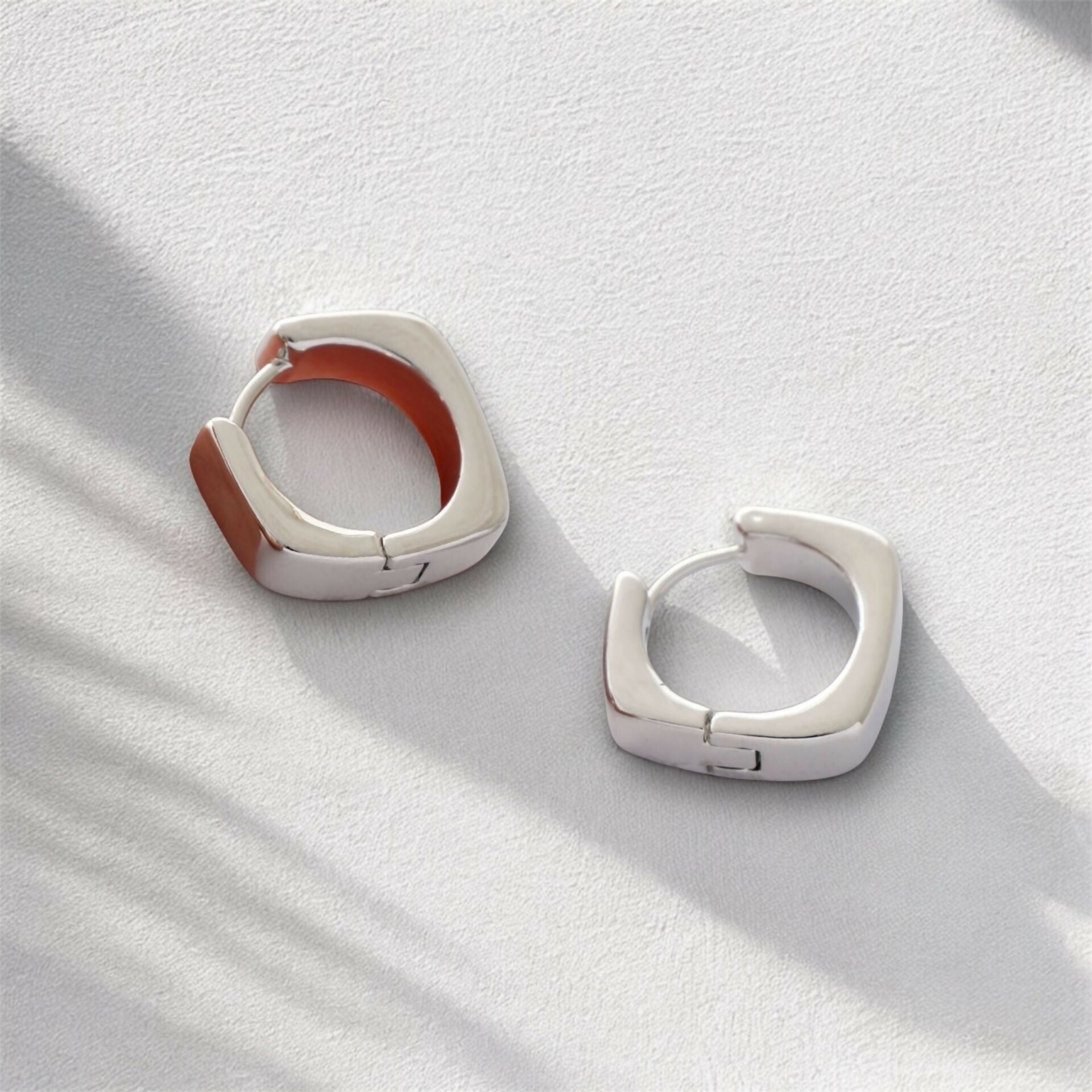 squared hoops silver 2