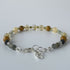 HEALING CRYSTAL & STERLING SILVER SOLAR PLEXUS CHAKRA BRACELET WITH AROMATHERAPY BEADS