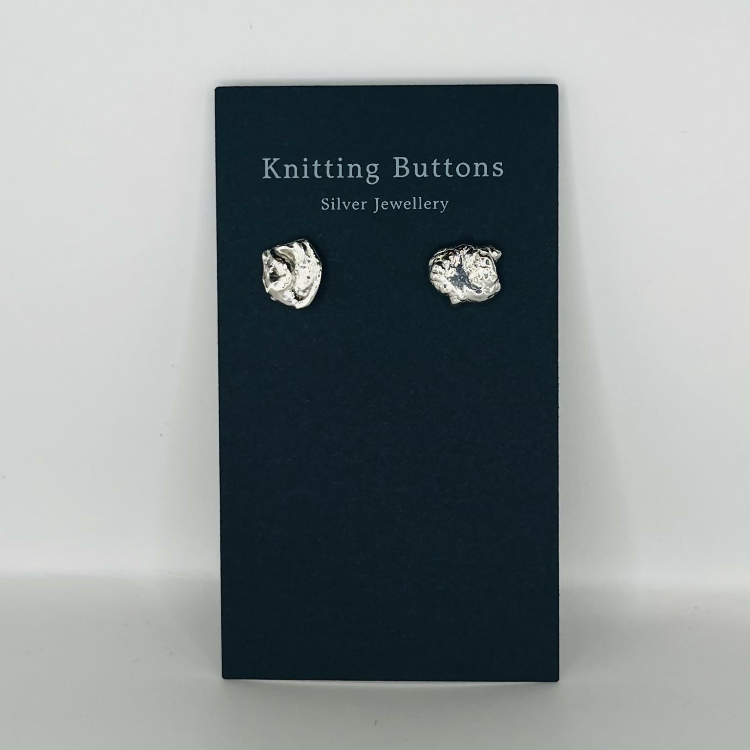 Water Cast Stud Earrings