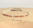 Gemstone Morse Code Bracelets