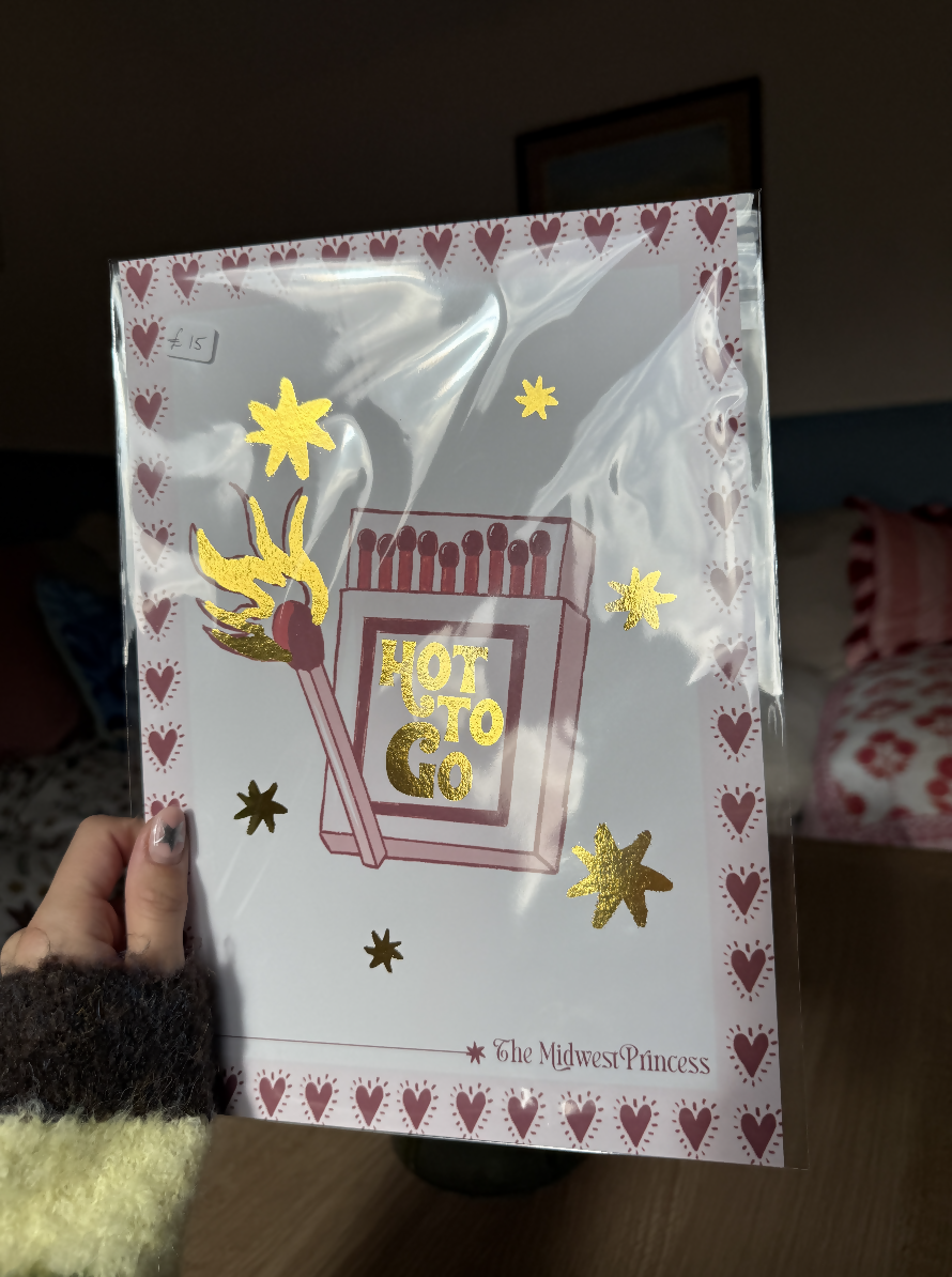 Hot To Go Matchbox Illustrated Midwest Princess Print