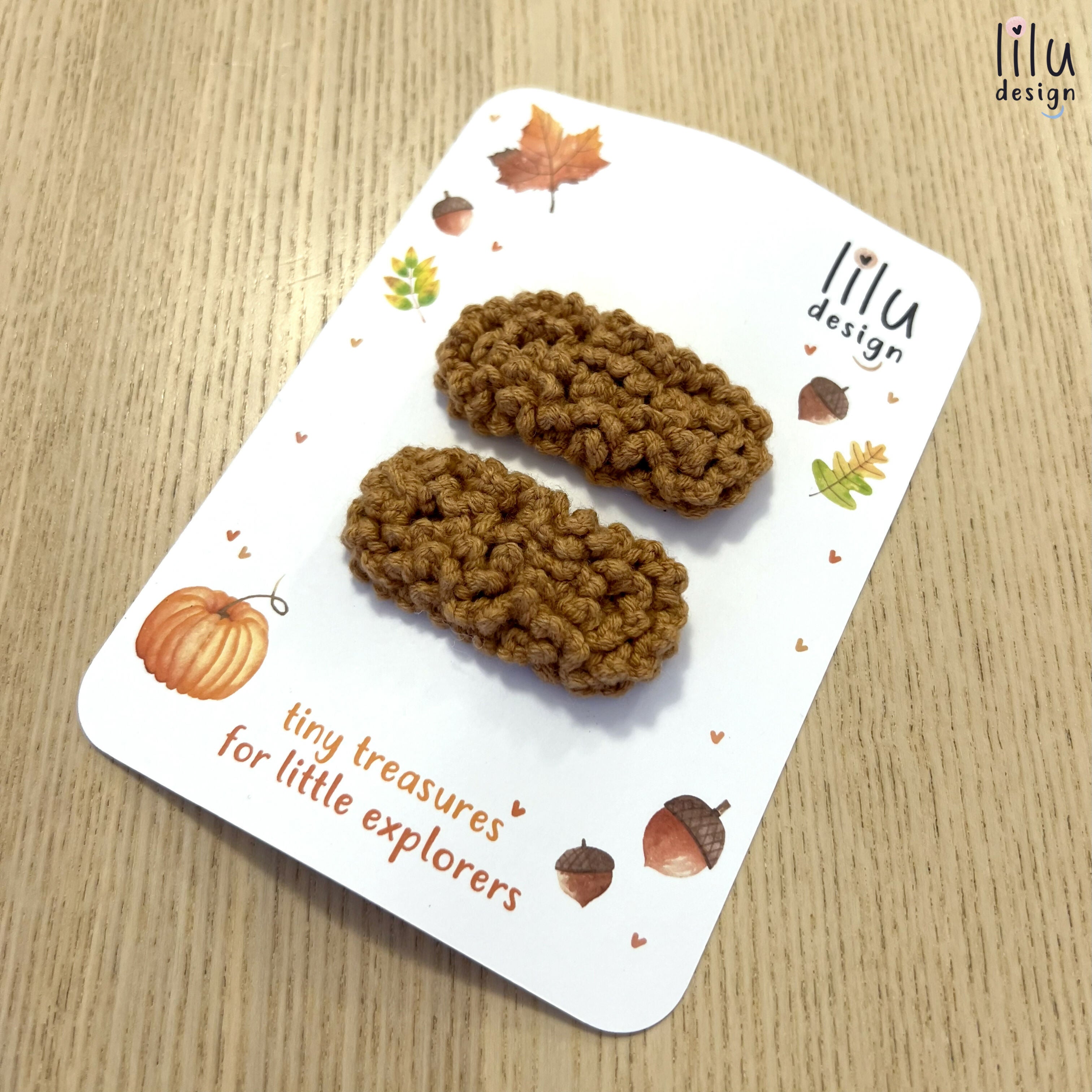 Crochet Hair Clip Set - Fluffy