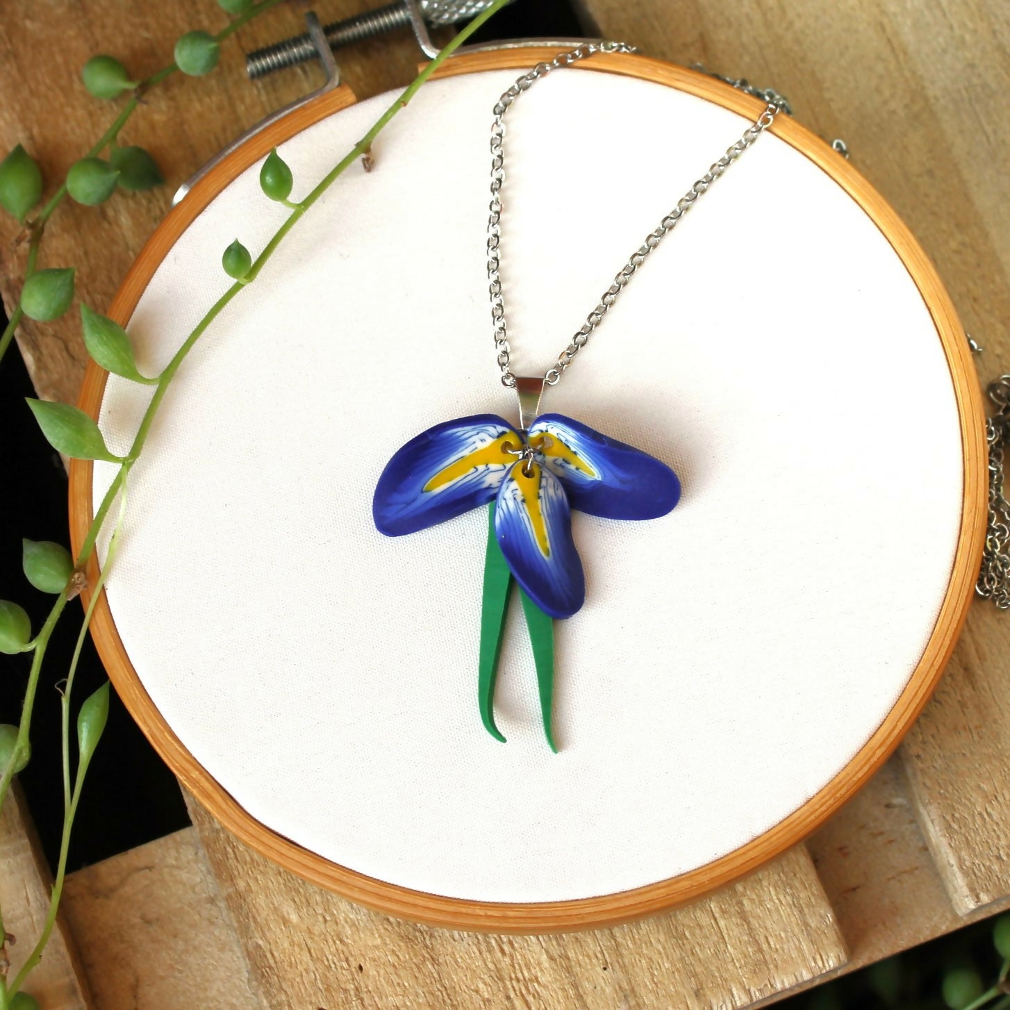 Iris Harmony Clay Necklace