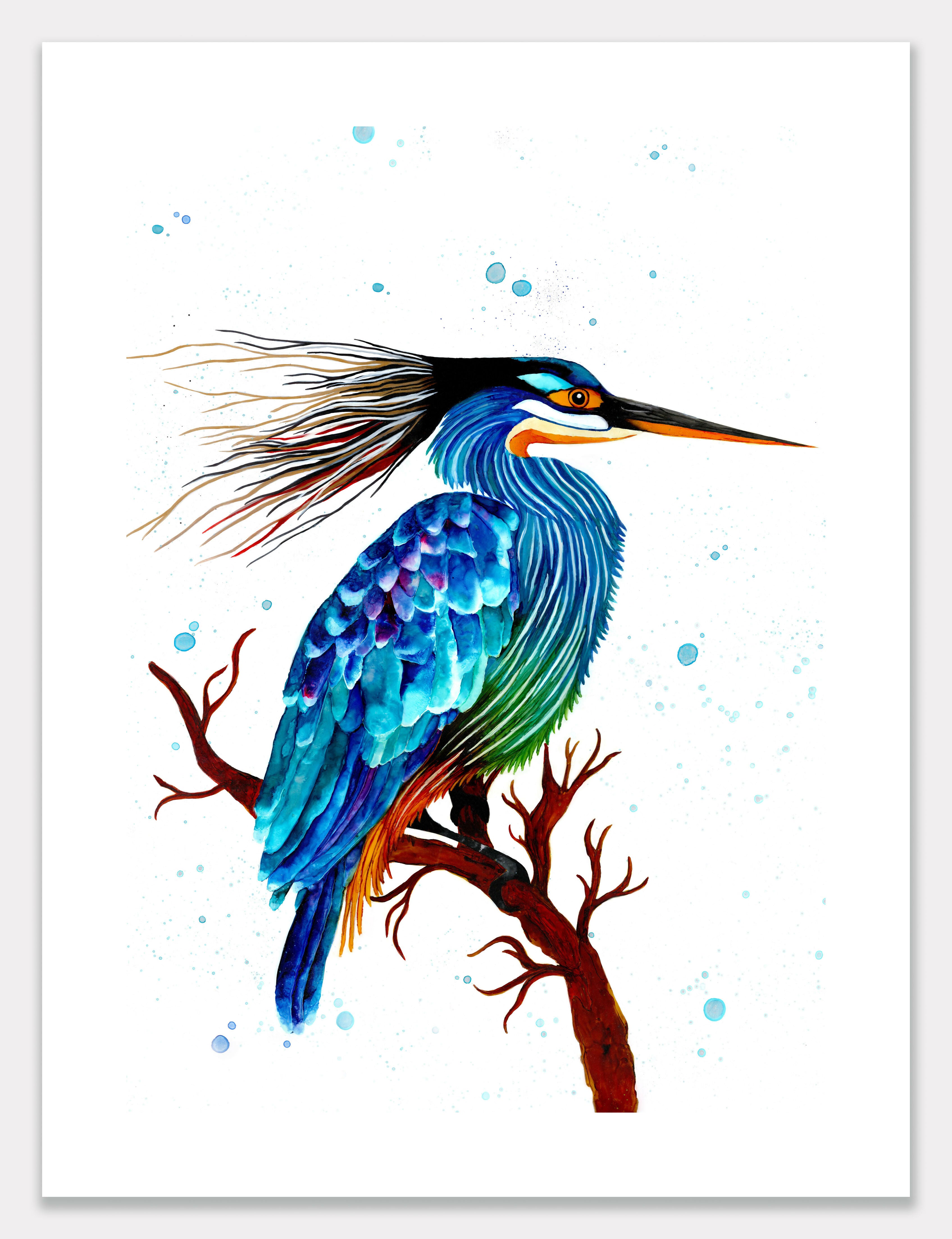 Heron (Mehrab) Print