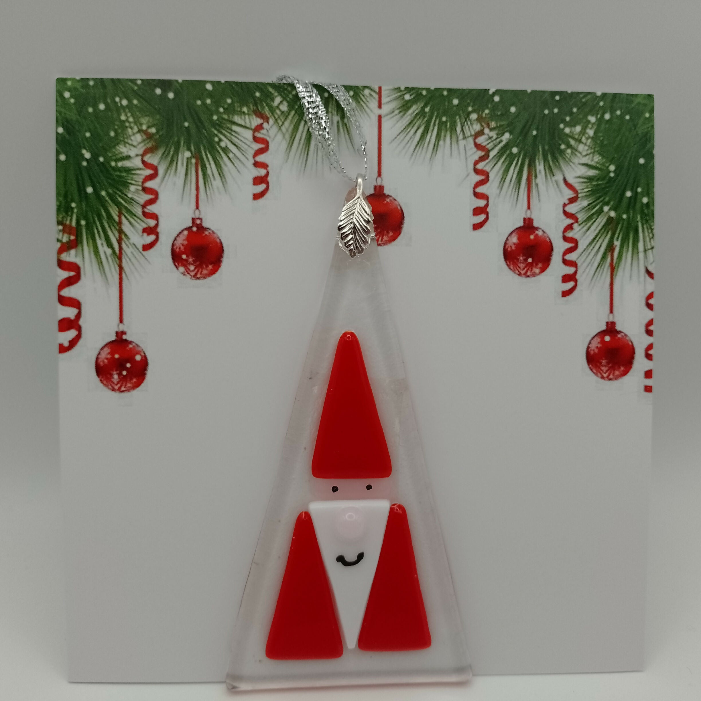 Fused Glass Christmas Card