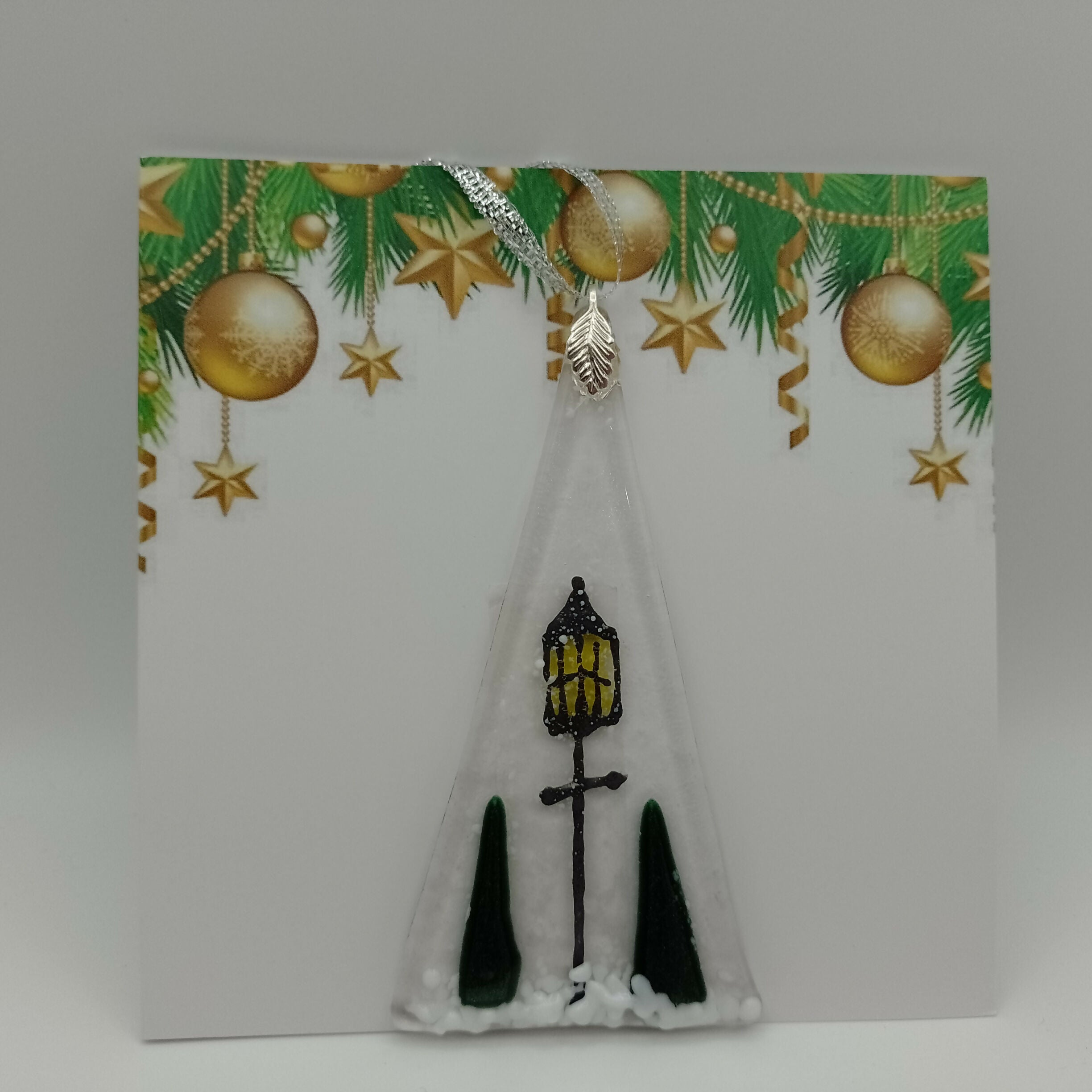 Fused Glass Christmas Card