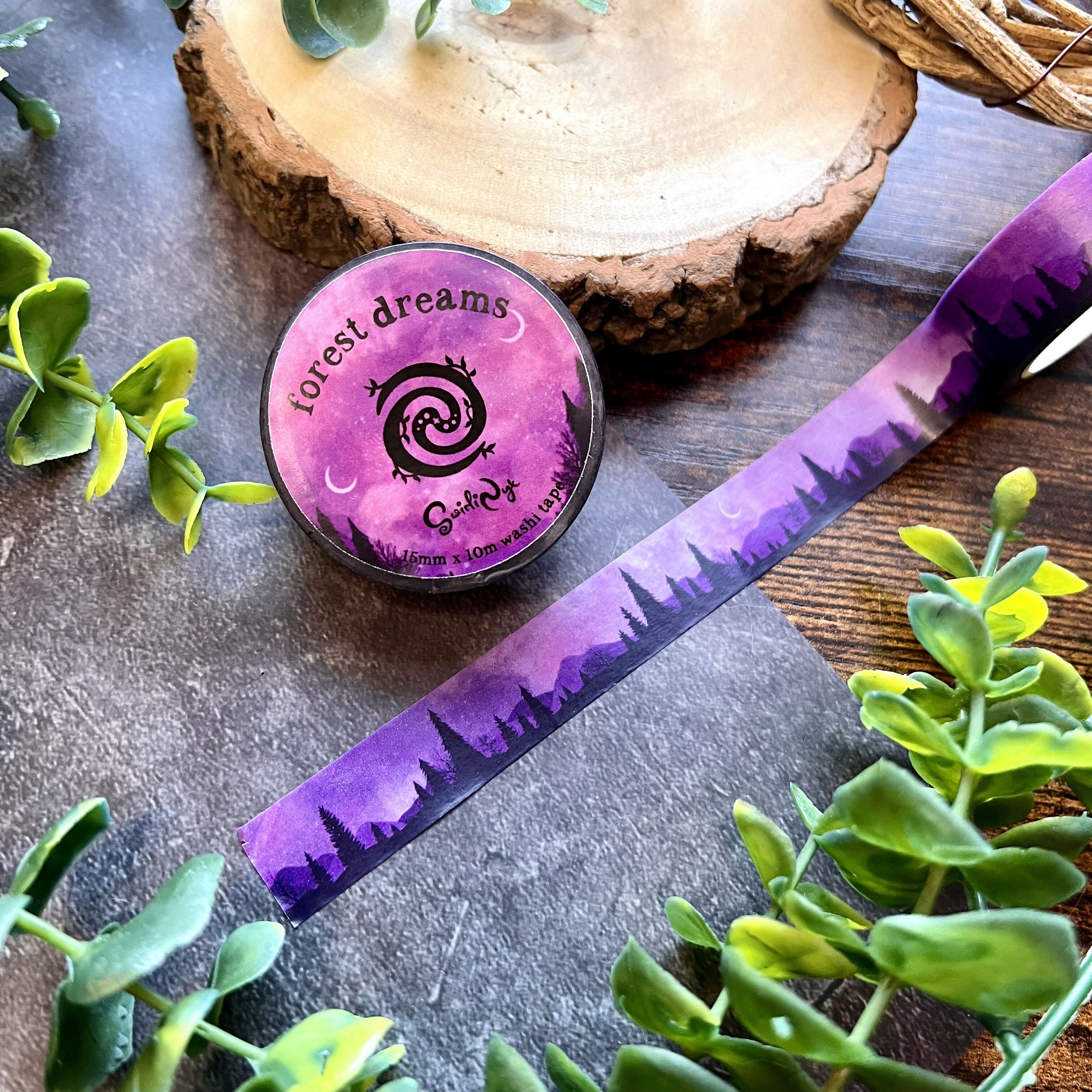 Forest Dreams Washi Tape | Tree Silhouette | Art & Soul