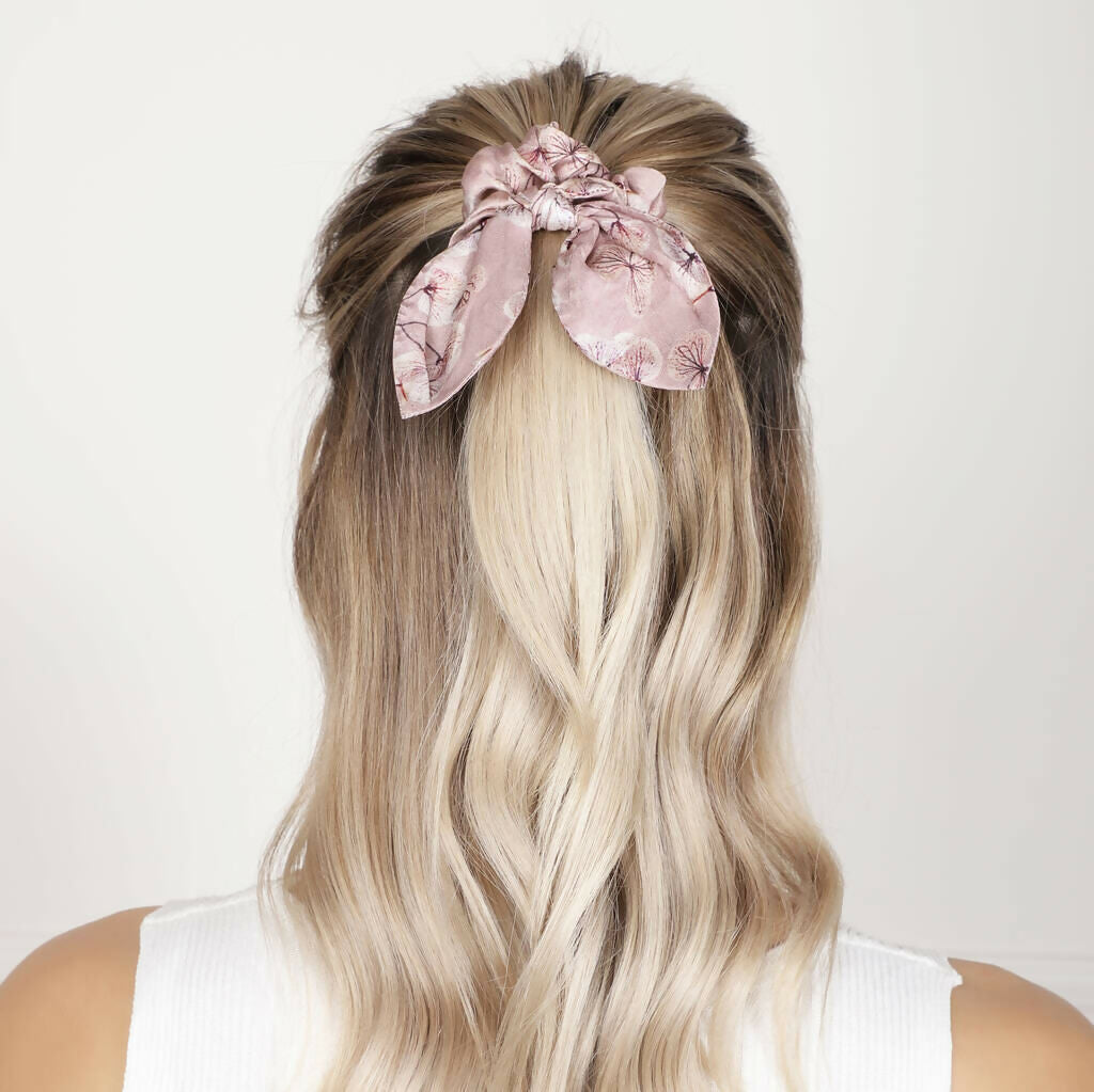 Silk Bow Scrunchie | Luxurious Hair Accessory | Art & Soul