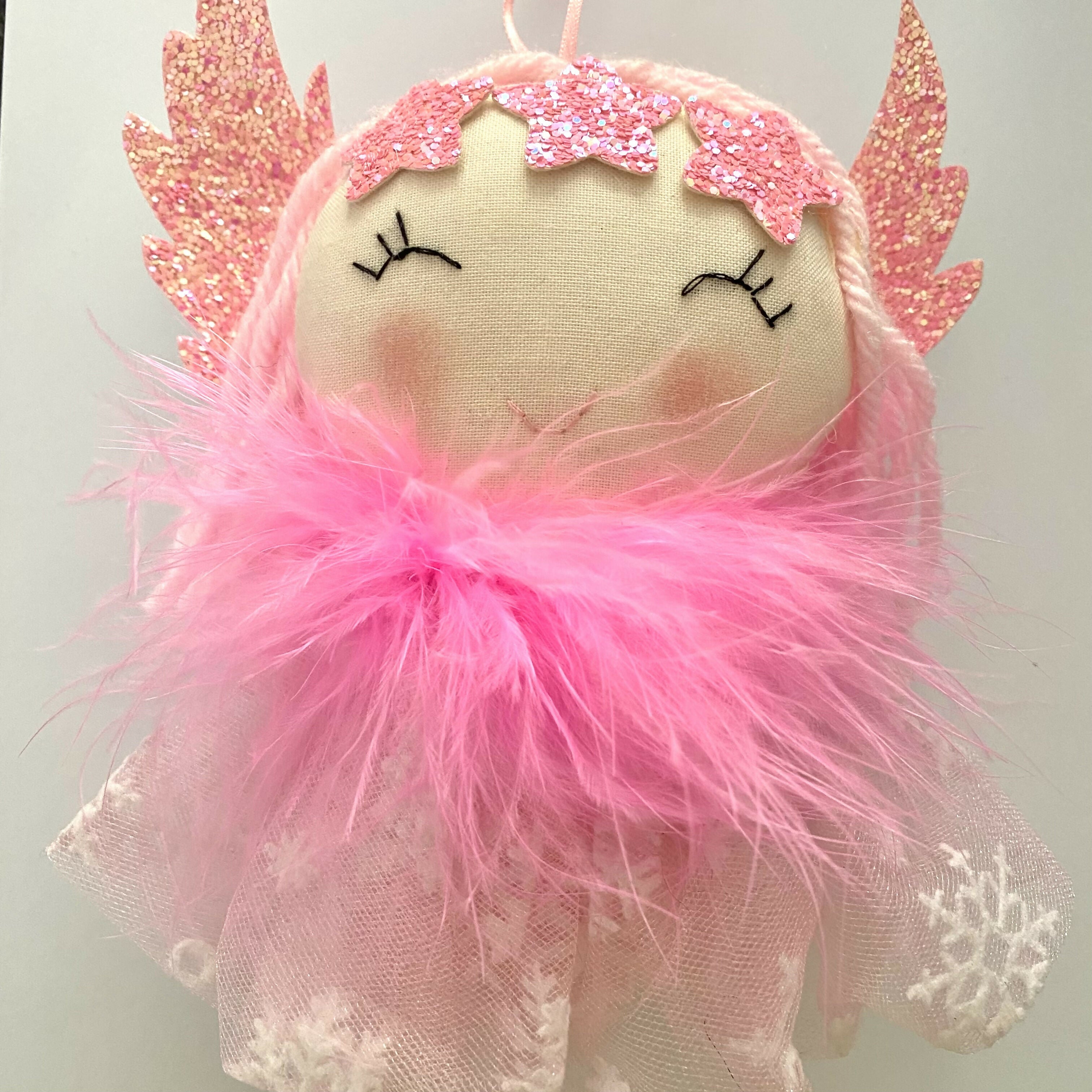 Pink Hanging Angel