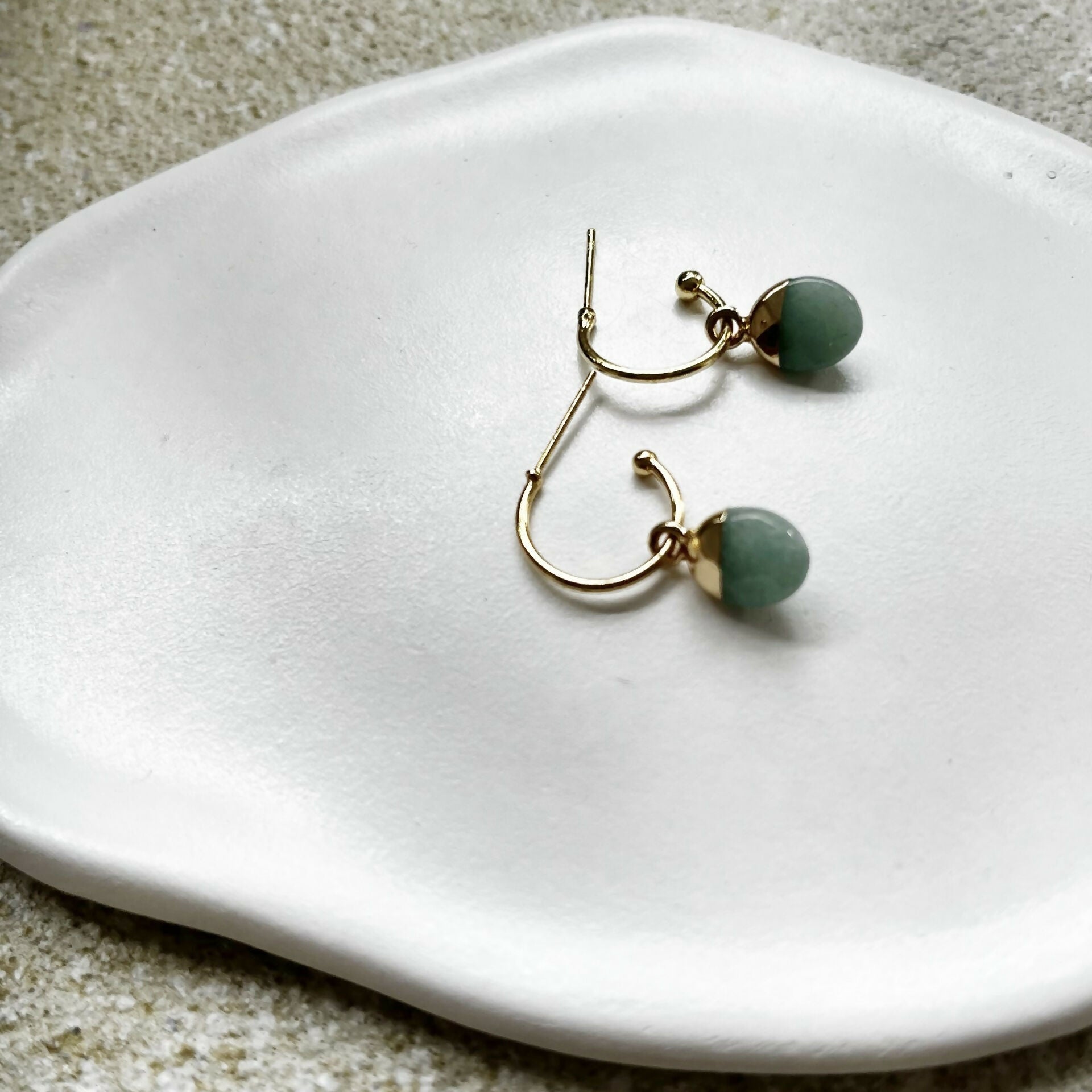 aventurine earring