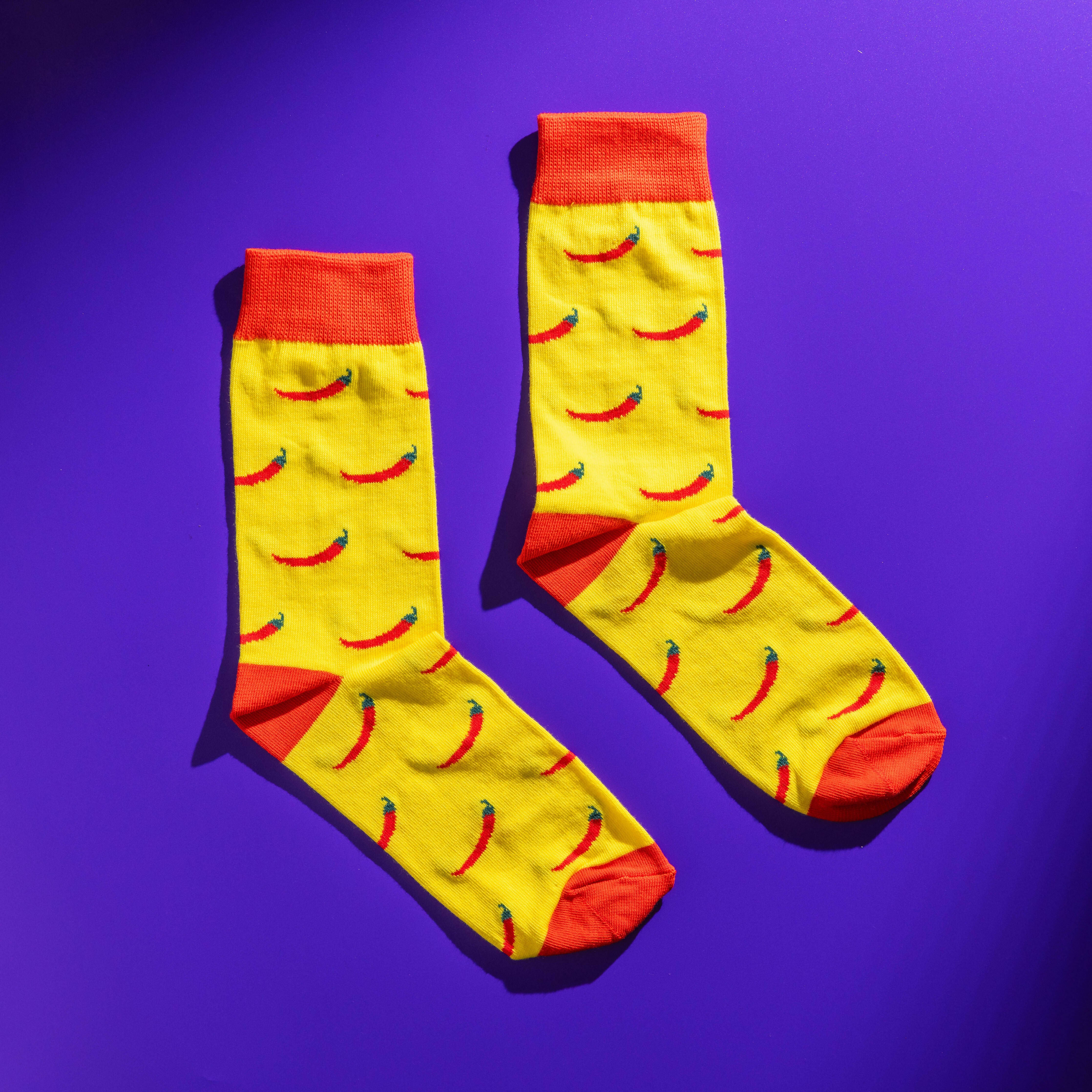 Persona Chilli Pattern Egyptian Cotton Men's Socks | UK 6.5 - 11