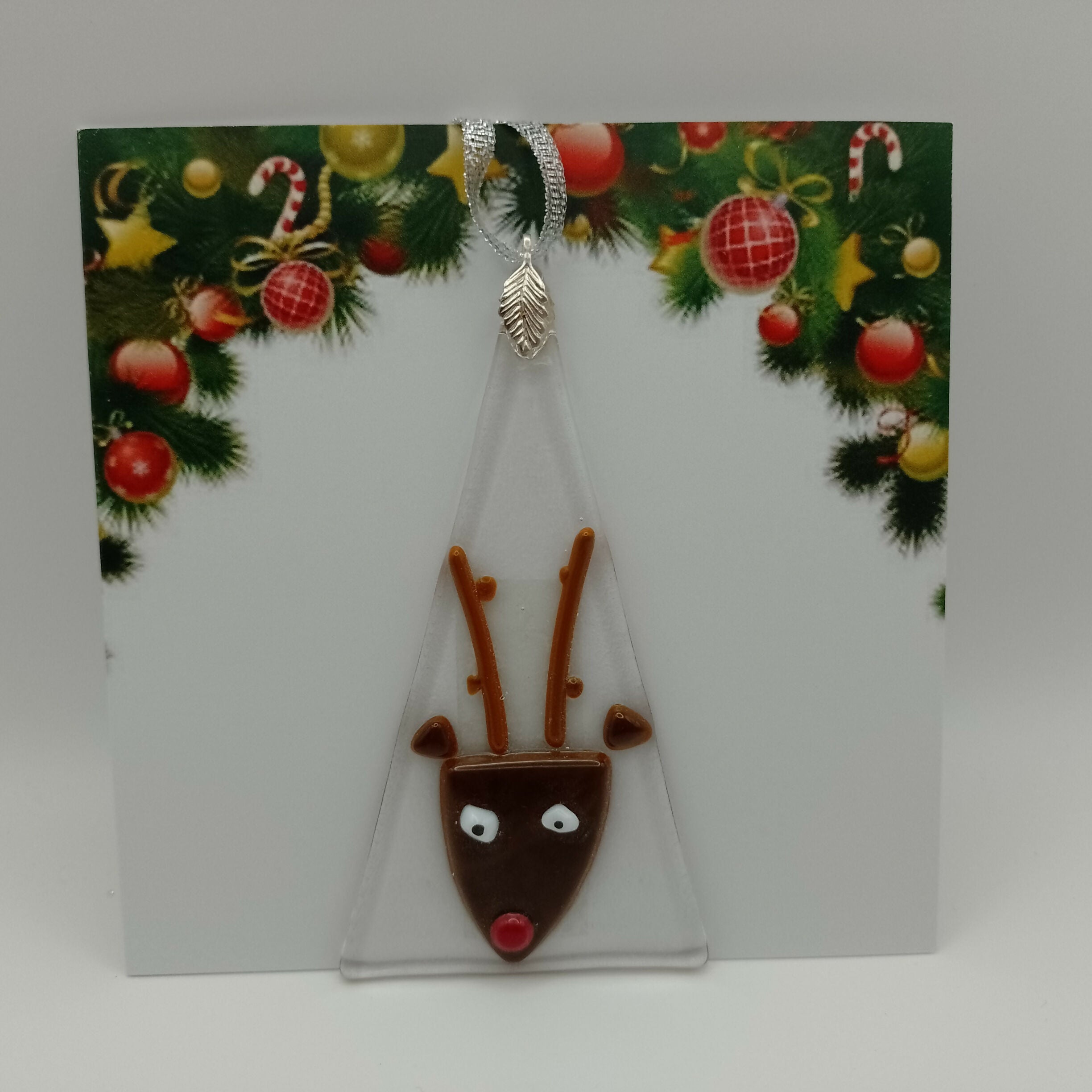 Fused Glass Christmas Card
