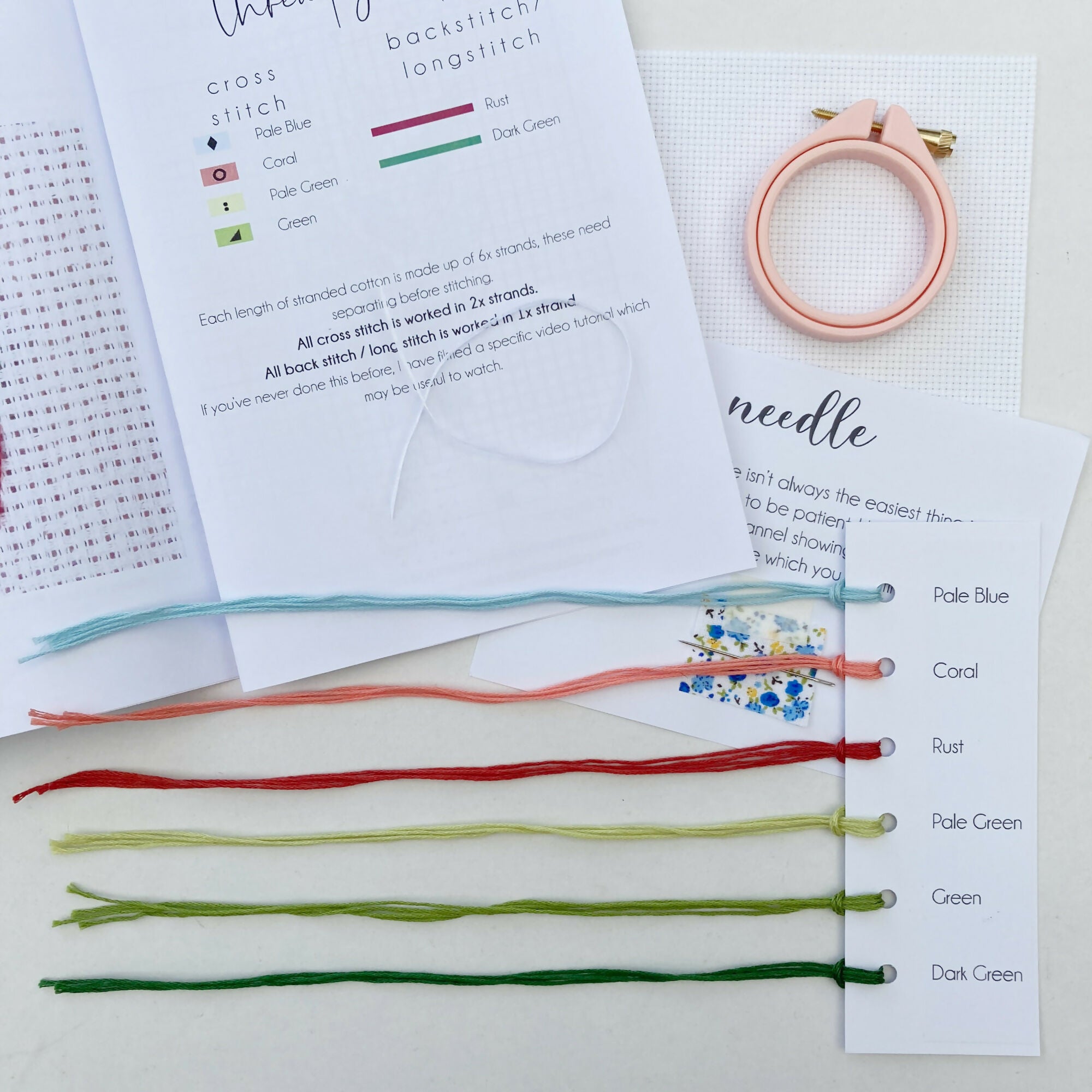 Mini Stripe Plant Cross Stitch Kit