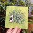 Plant Skull Art Print Postcard | Plant Artwork | Art & Soul