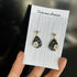 Pendant Crystal Embroidery Earrings (Waterdrop)