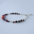 HEALING CRYSTAL & STERLING SILVER ROOT CHAKRA BRACELET WITH AROMATHERAPY BEADS