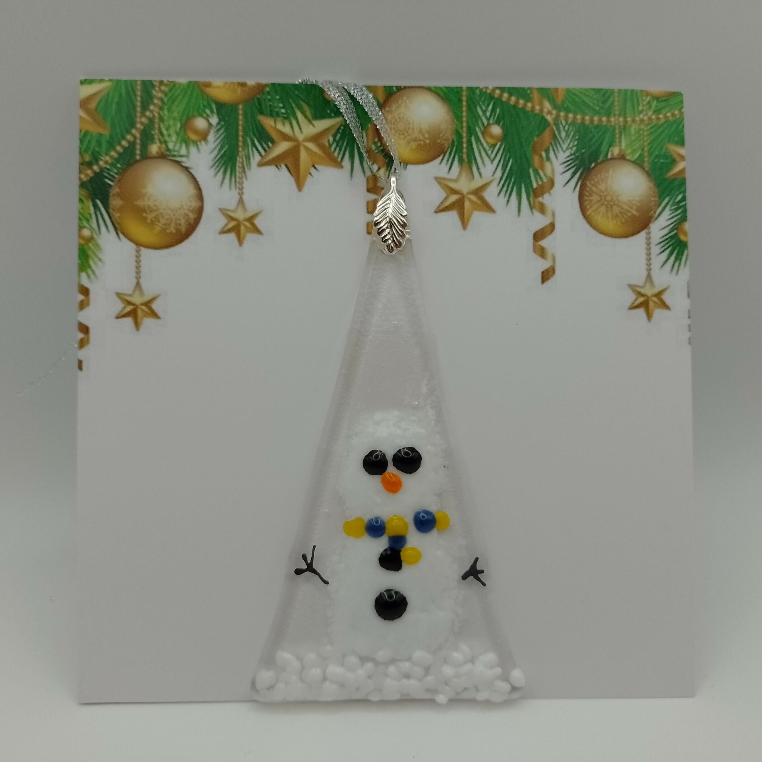 Fused Glass Christmas Card