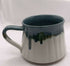 Grey-green & White Handmade Stoneware Mug