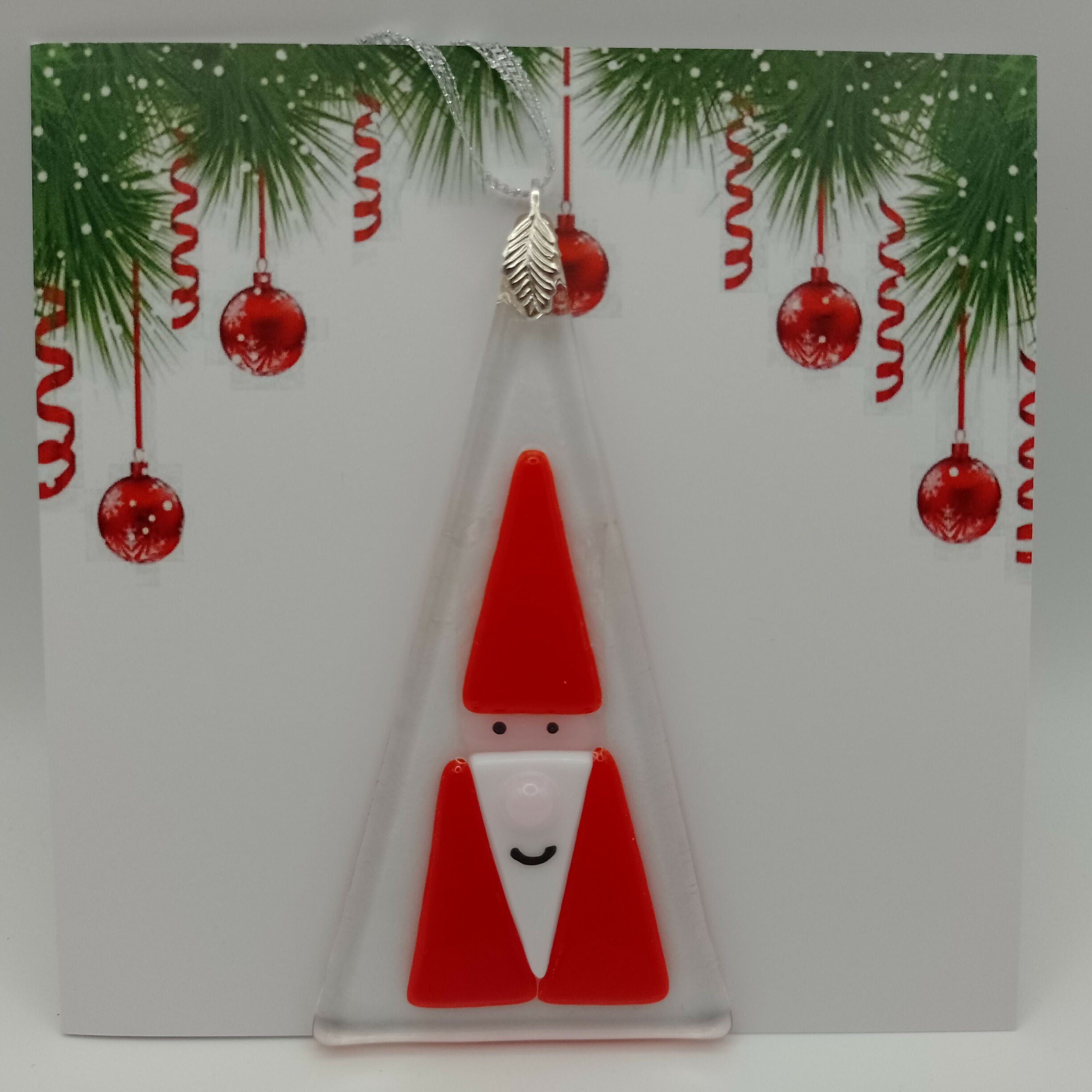 Fused Glass Christmas Card