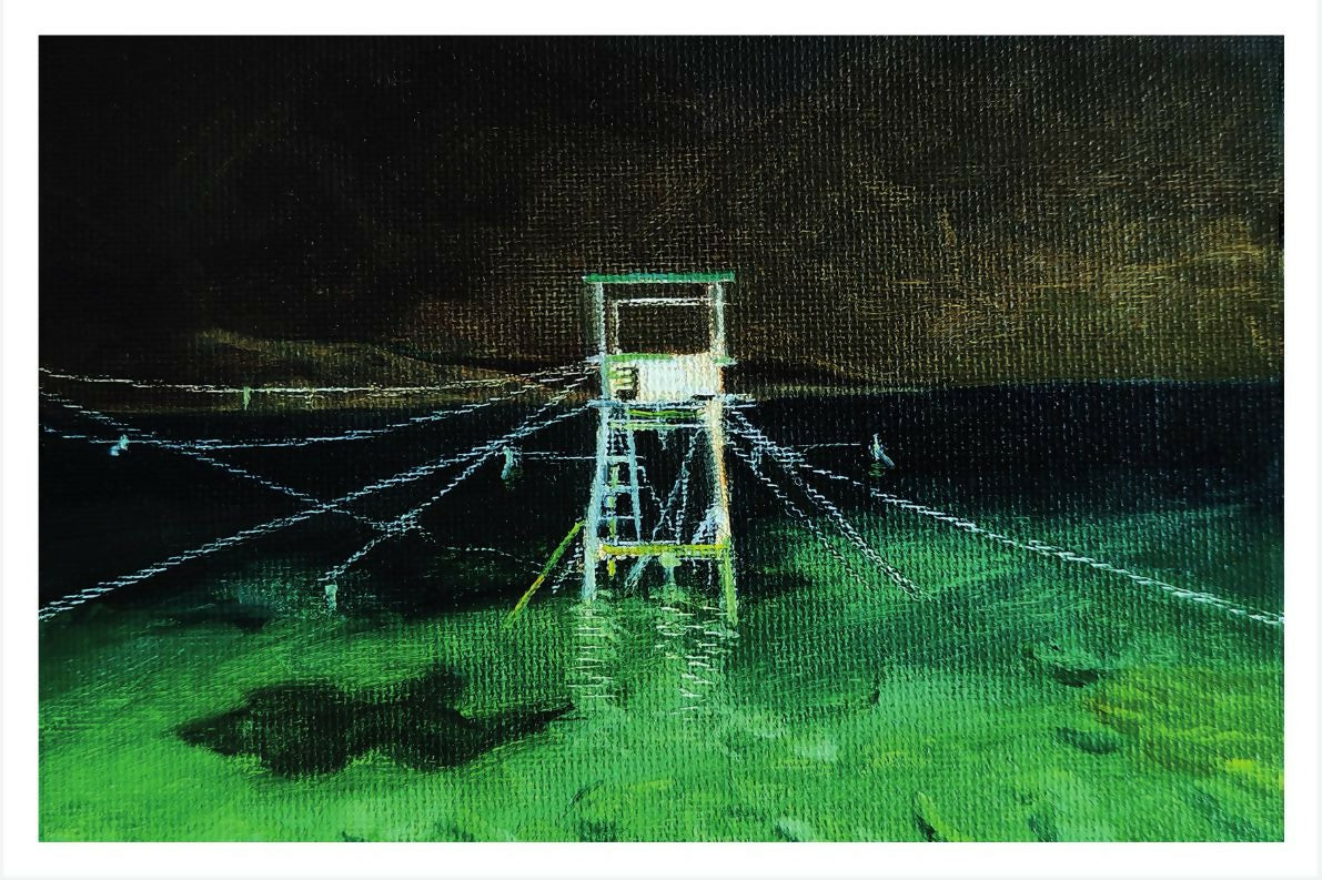 Fishing Tower at Night