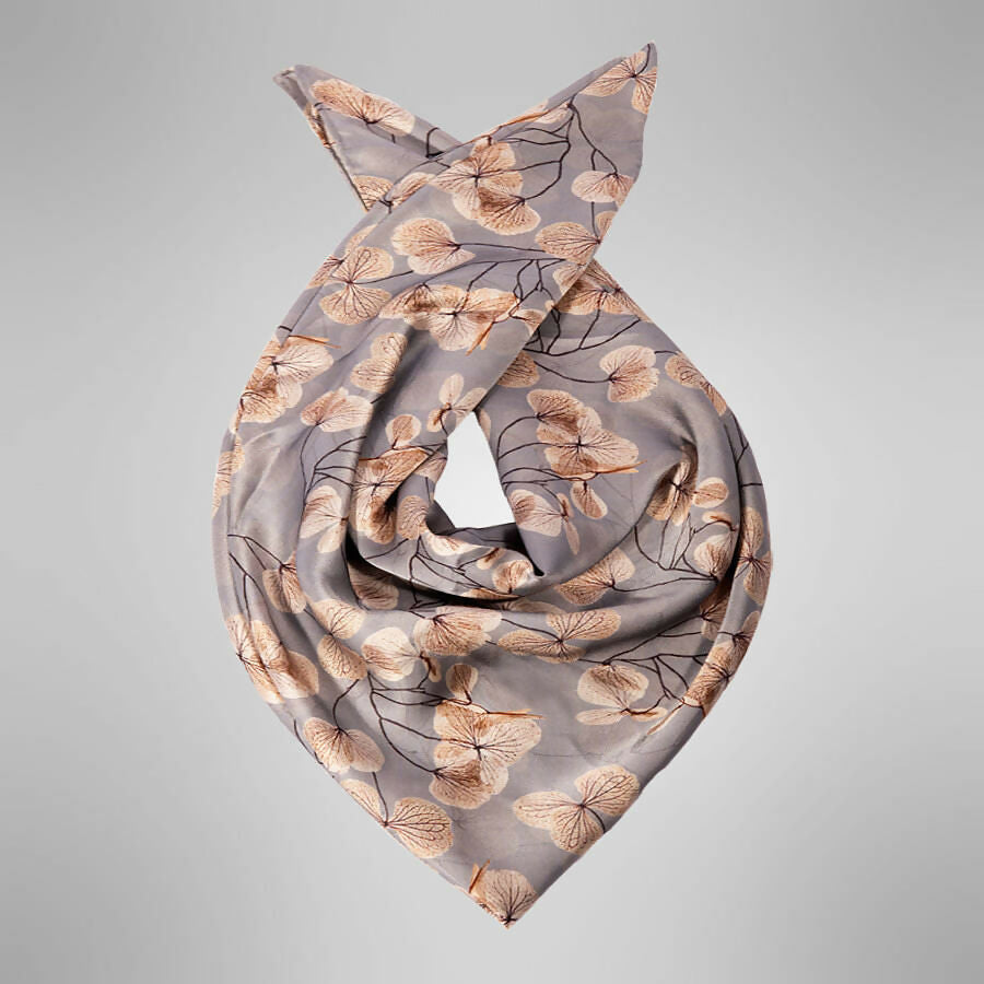 Large Square Silk Scarf | Elegant Versatility | Art & Soul