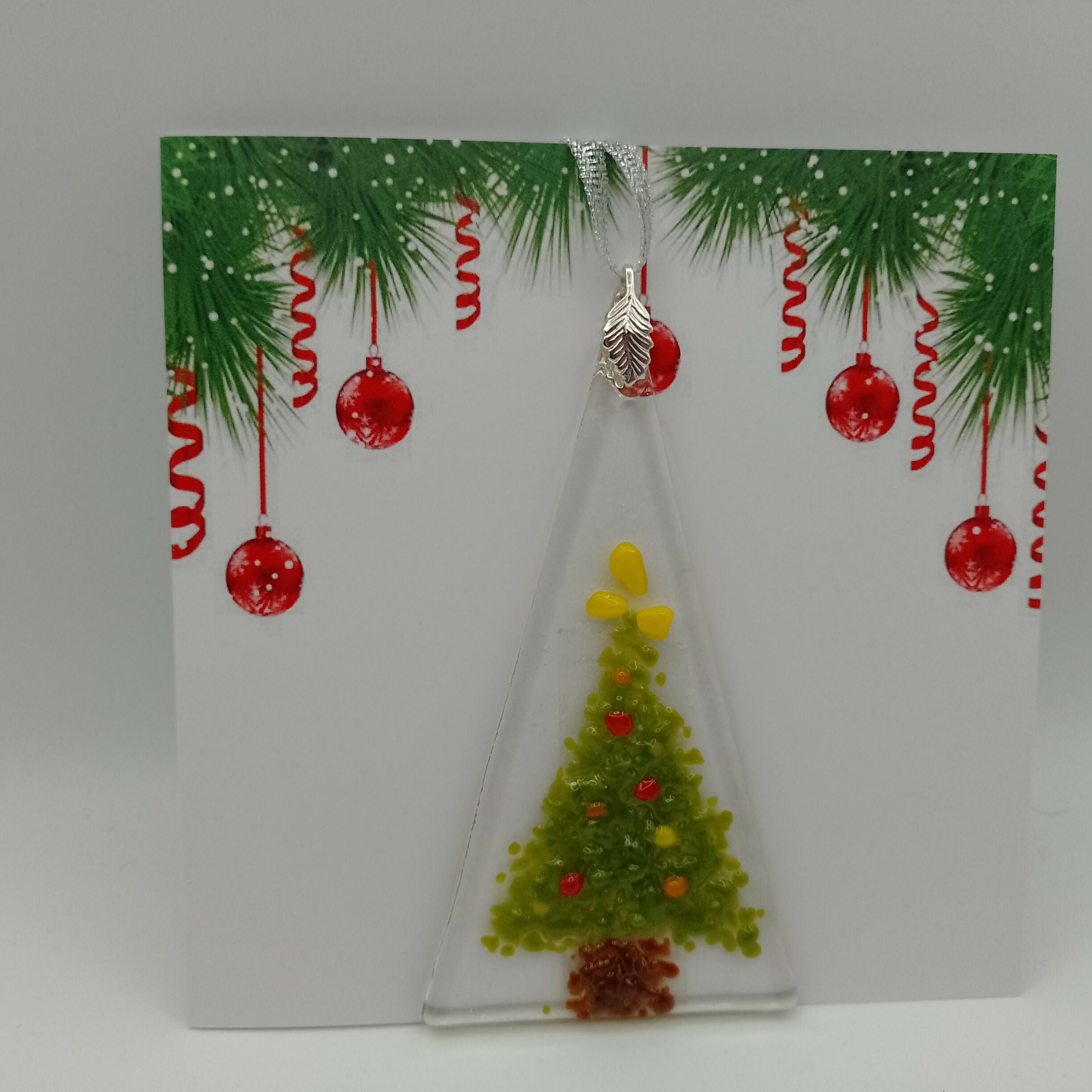 Fused Glass Christmas Card