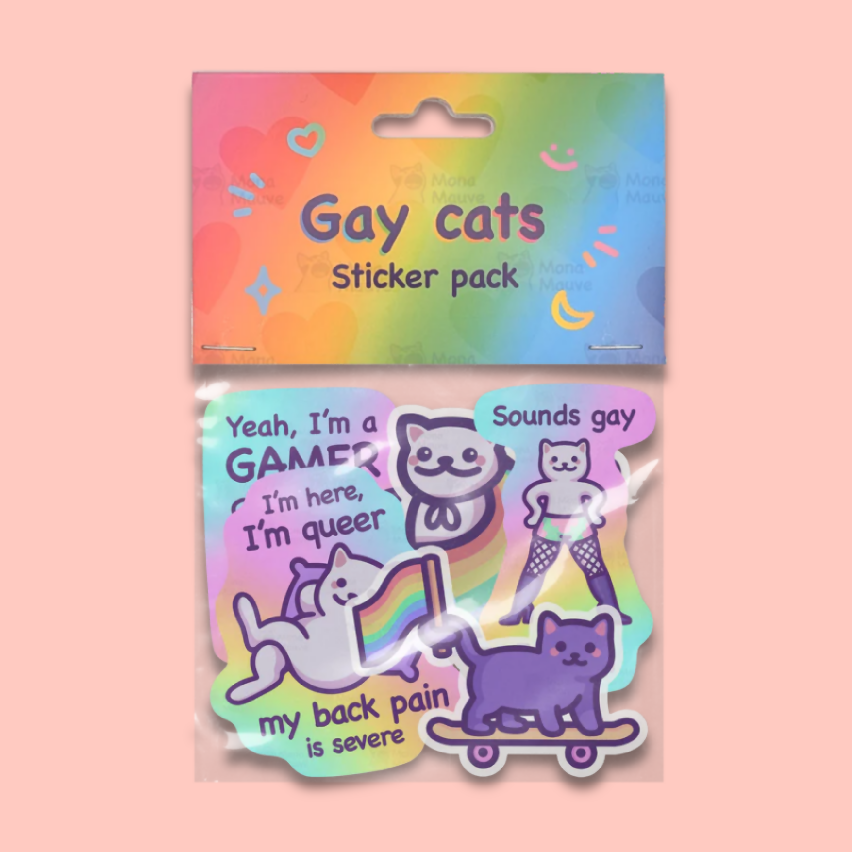 Cat Theme Sticker Packs - Various Designs