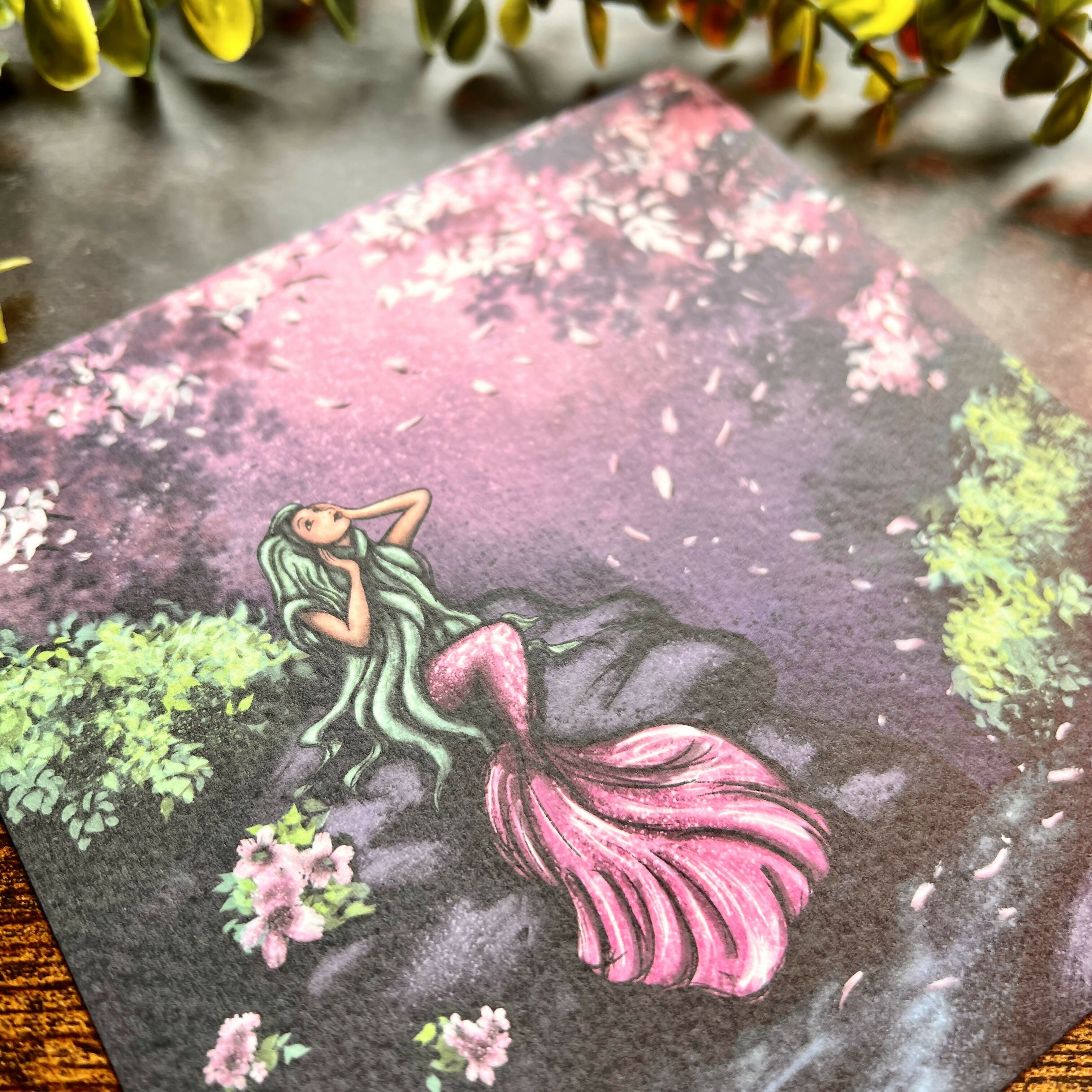 Blossom Mermaid | Green Hair Mermaid | Art & Soul
