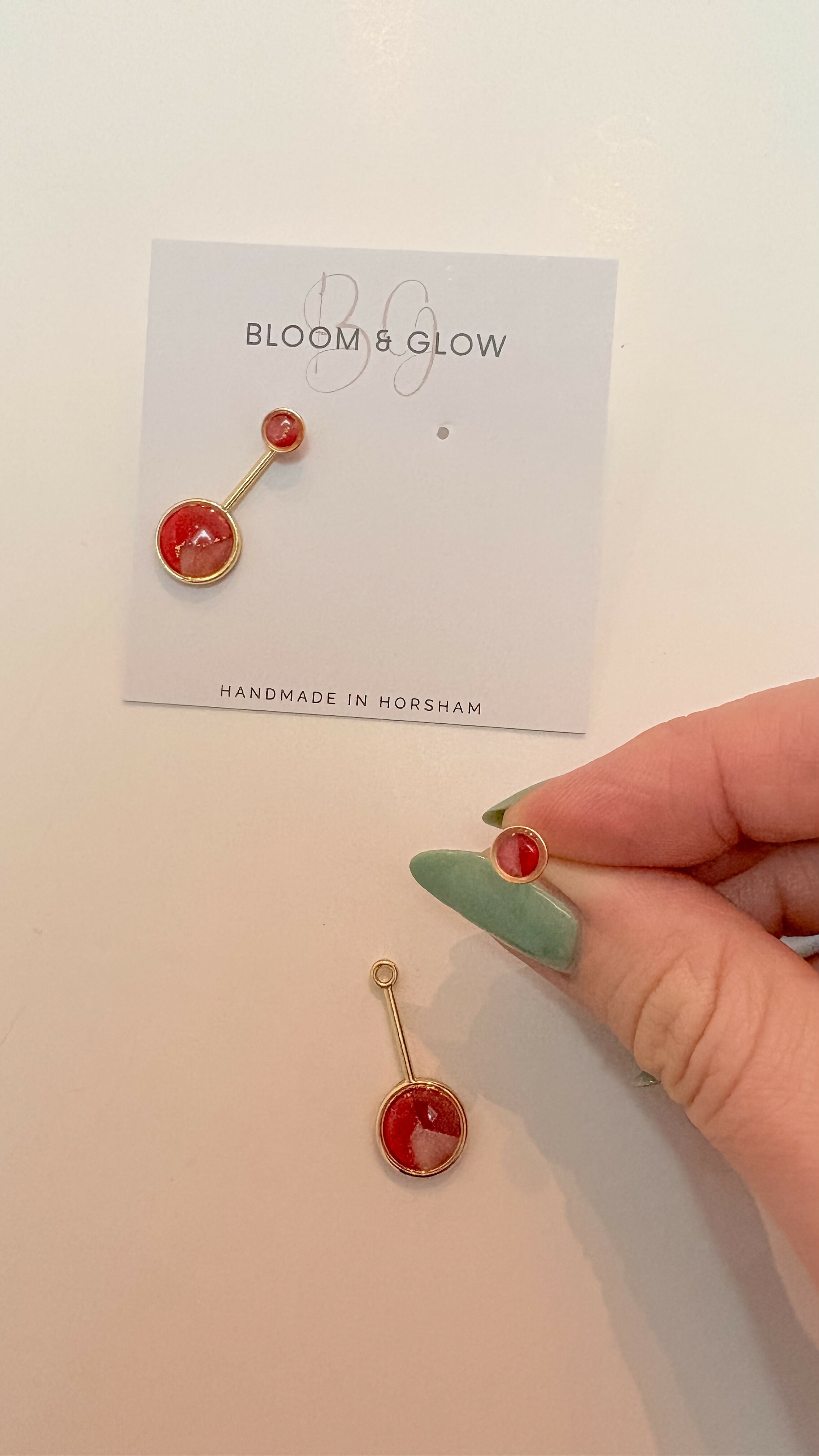 Double Circle 2 in 1 Drop Earrings