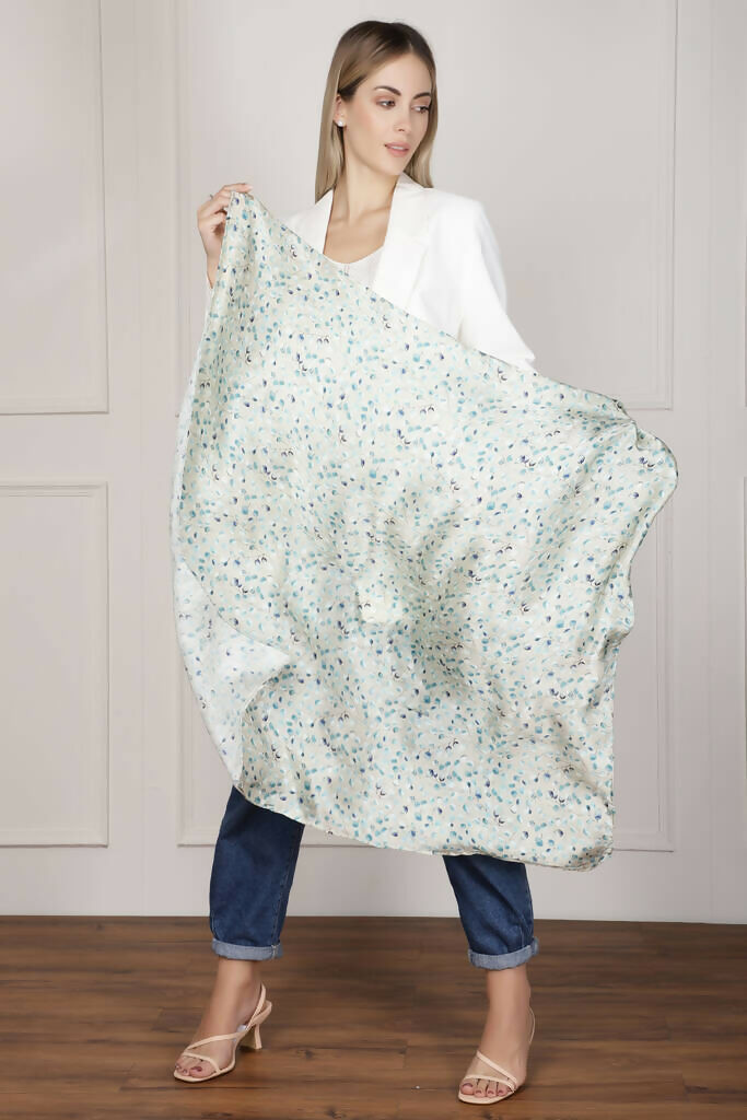 Large Square Silk Scarf | Elegant Versatility | Art & Soul