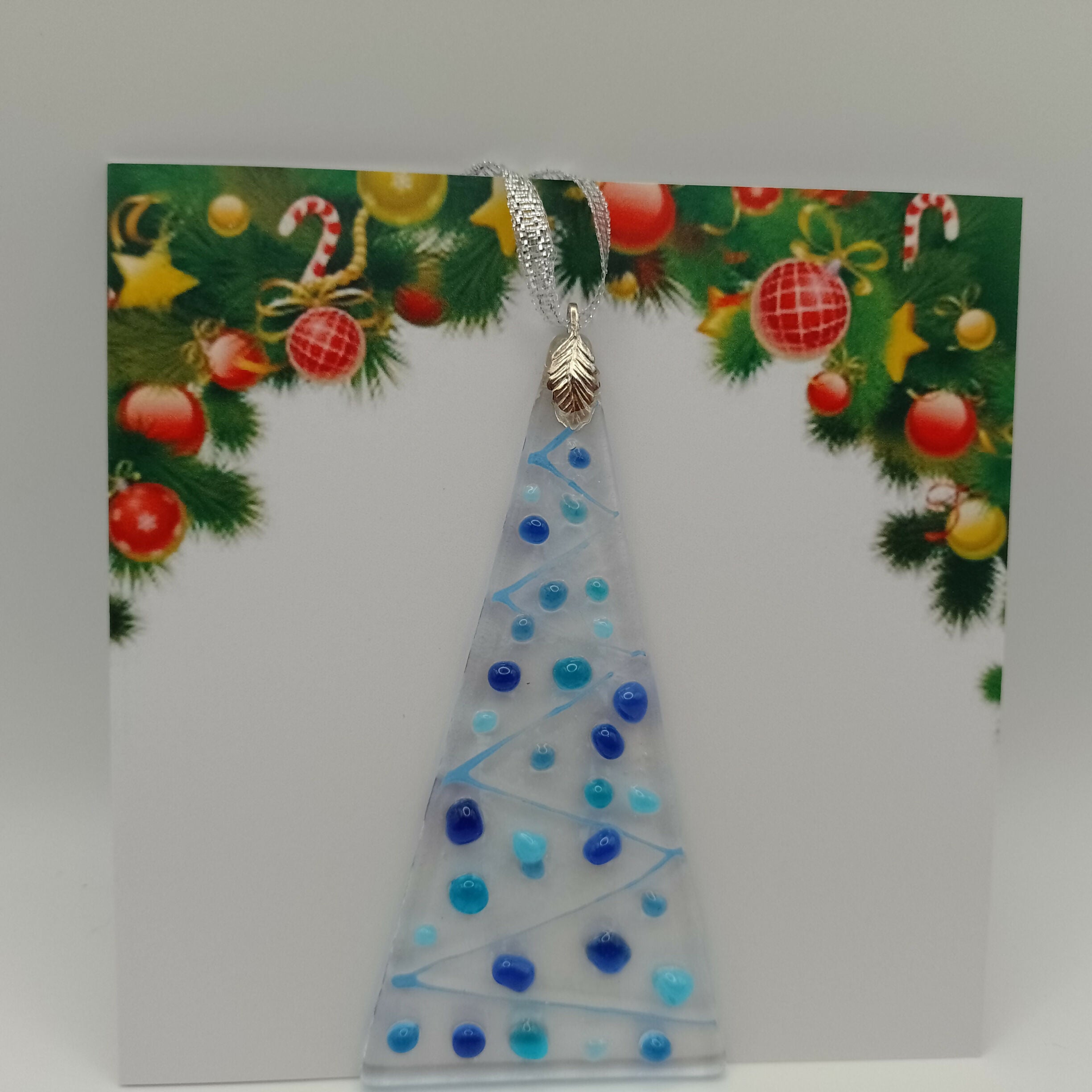 Fused Glass Christmas Card