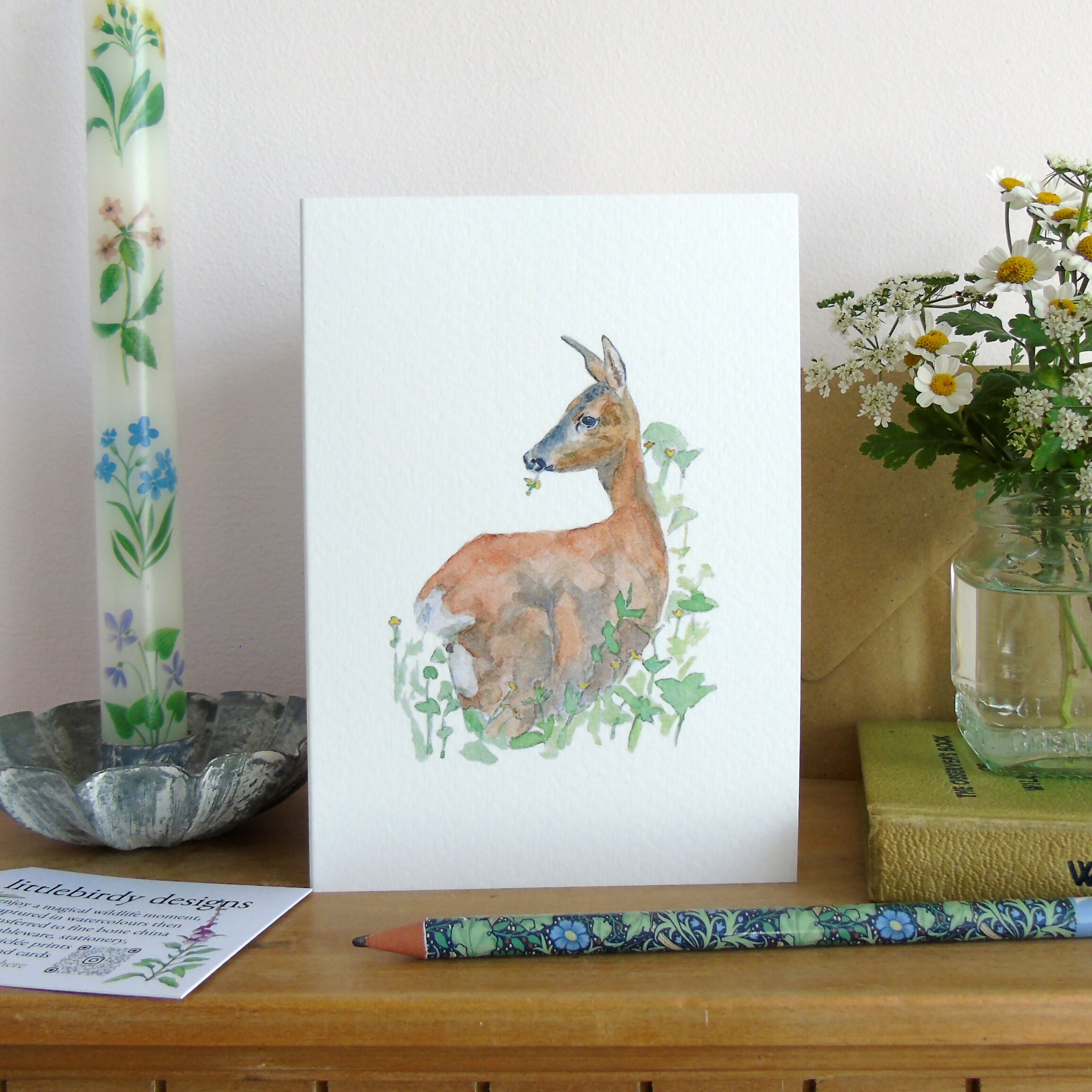 roe deer fathers day card