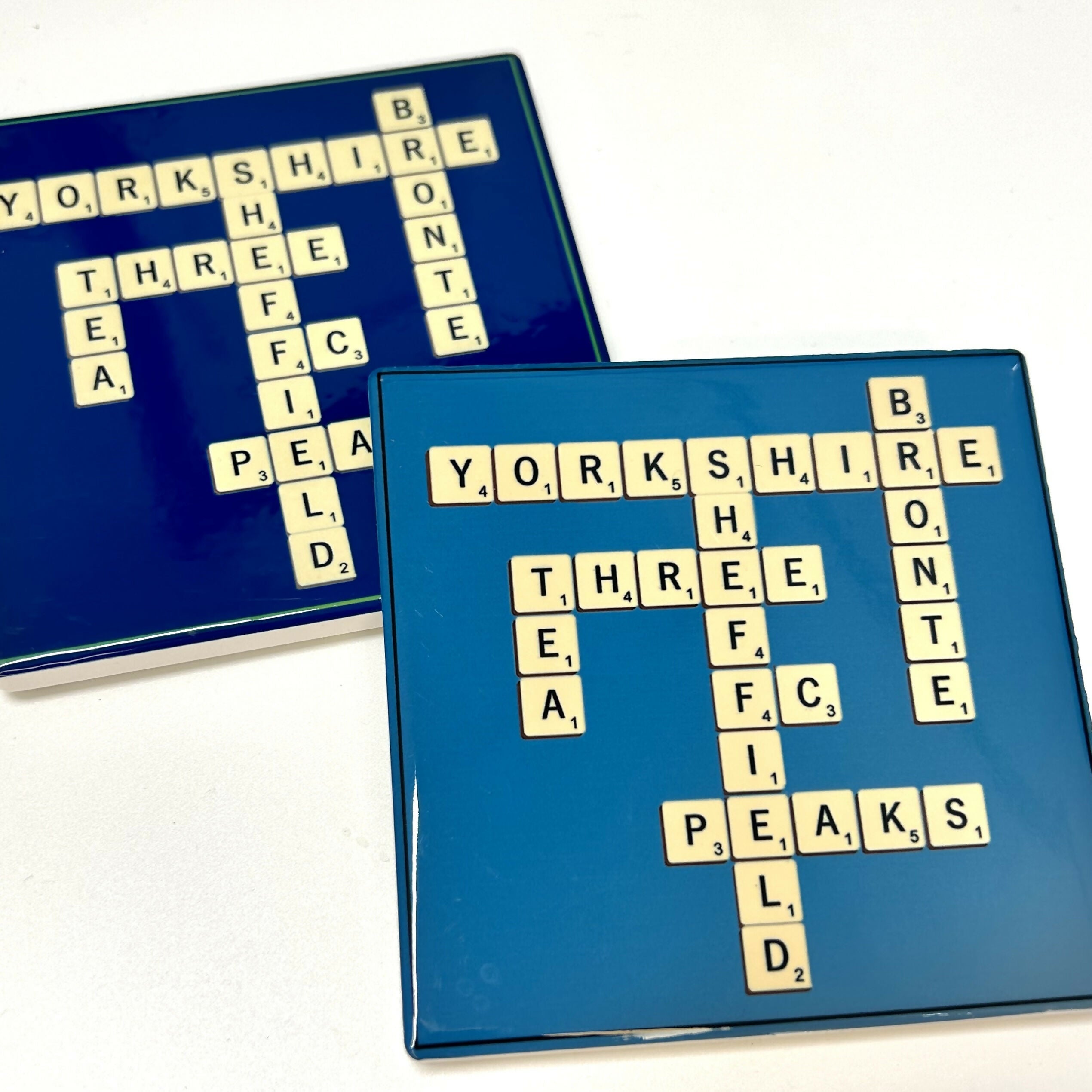 Ceramic Coaster | Hand-Painted Scrabble Yorkshire | Art & Soul