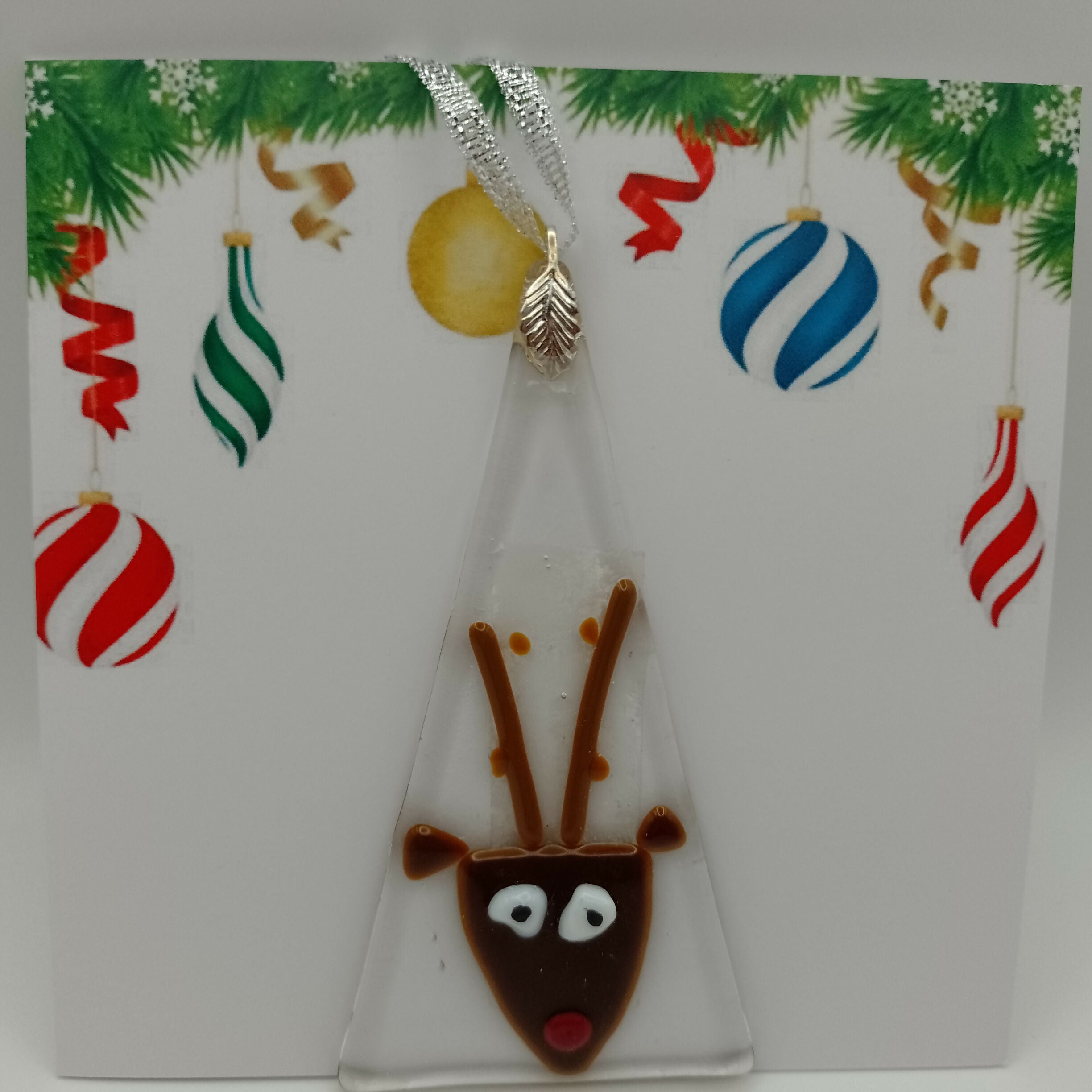 Fused Glass Christmas Card