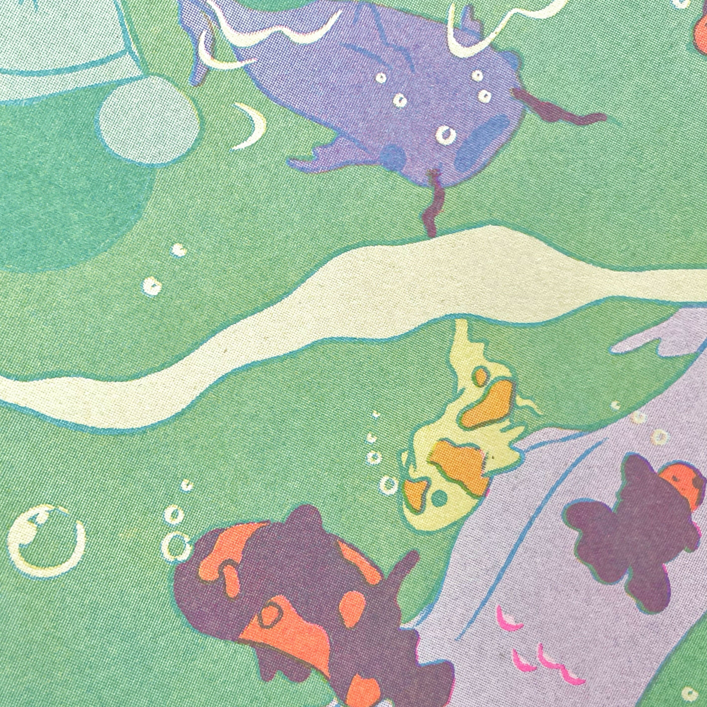 Sound of the Lily Pond Riso Print