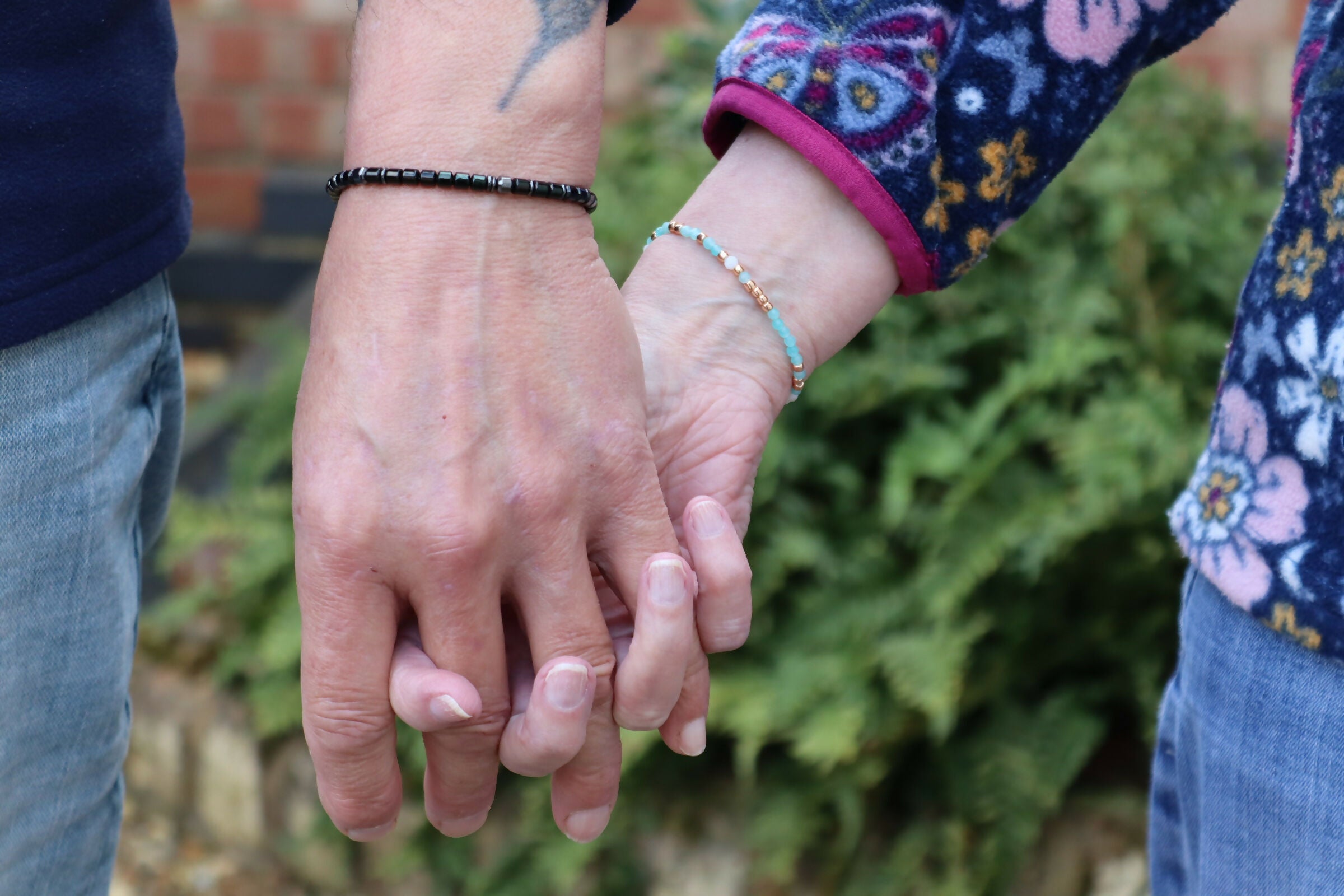 Gemstone Morse Code Bracelets