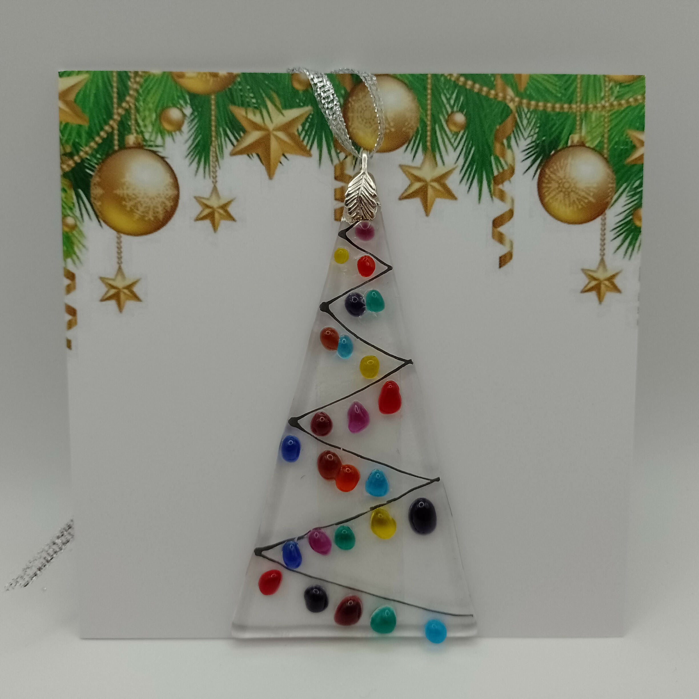 Fused Glass Christmas Card