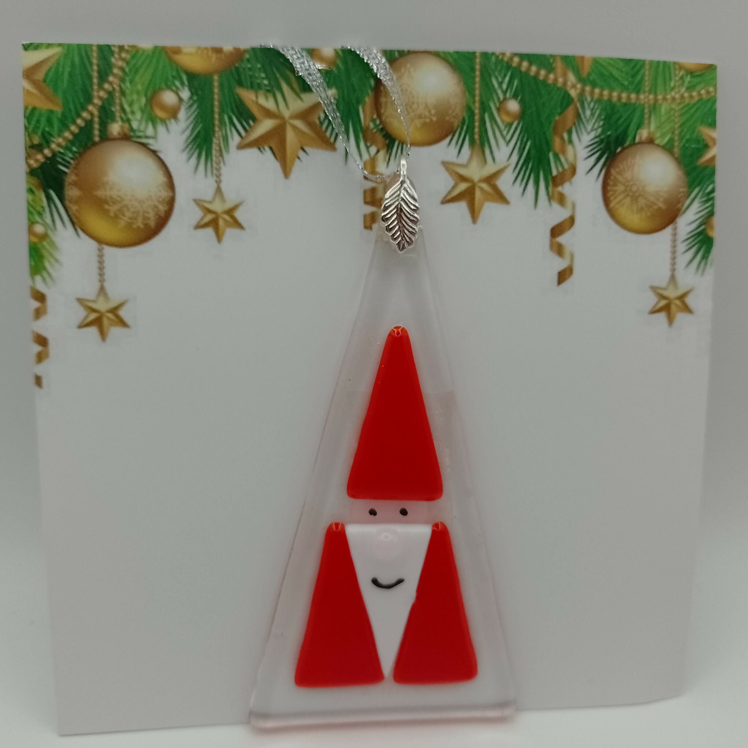 Fused Glass Christmas Card