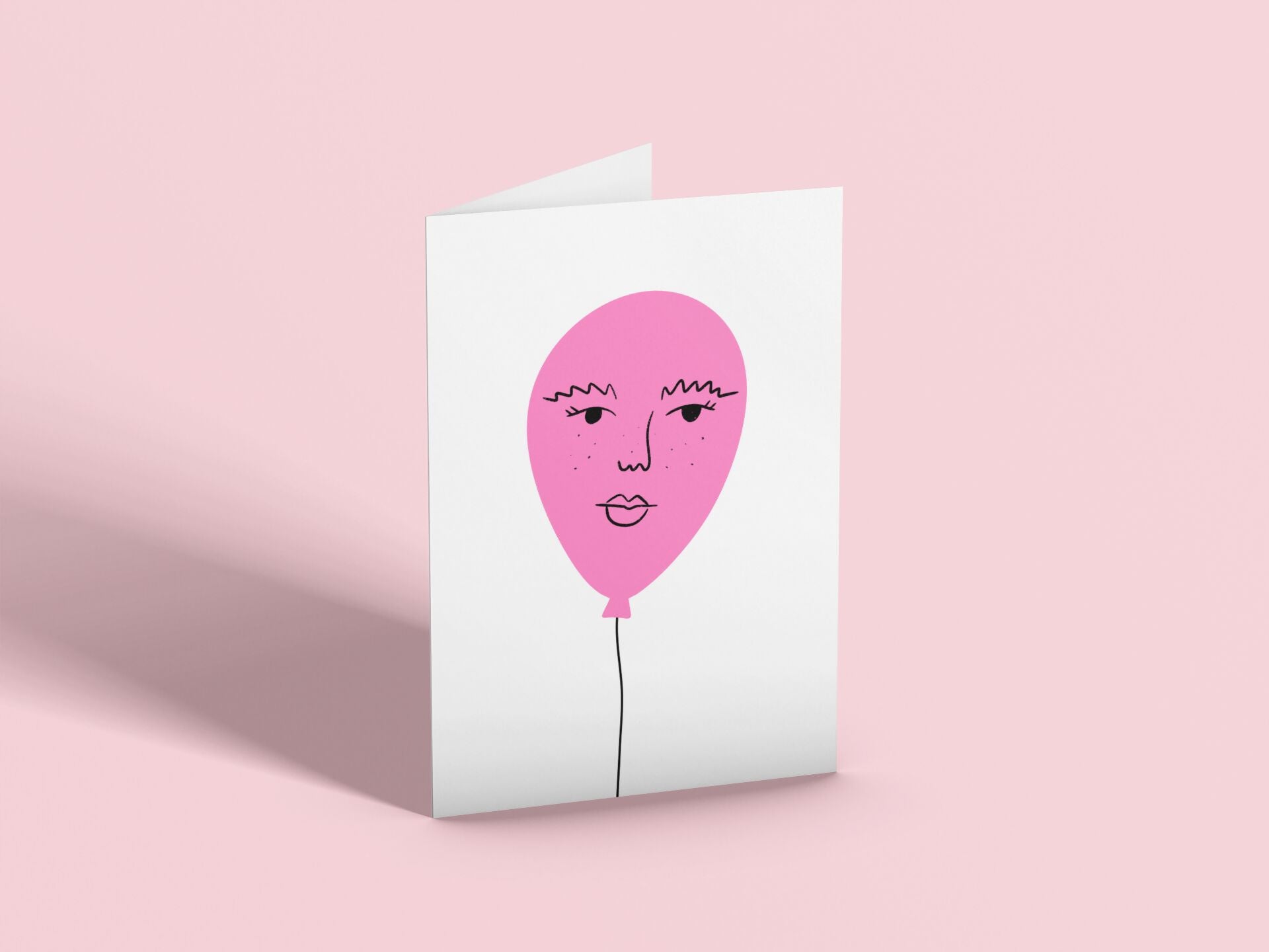 Pink Balloon Card