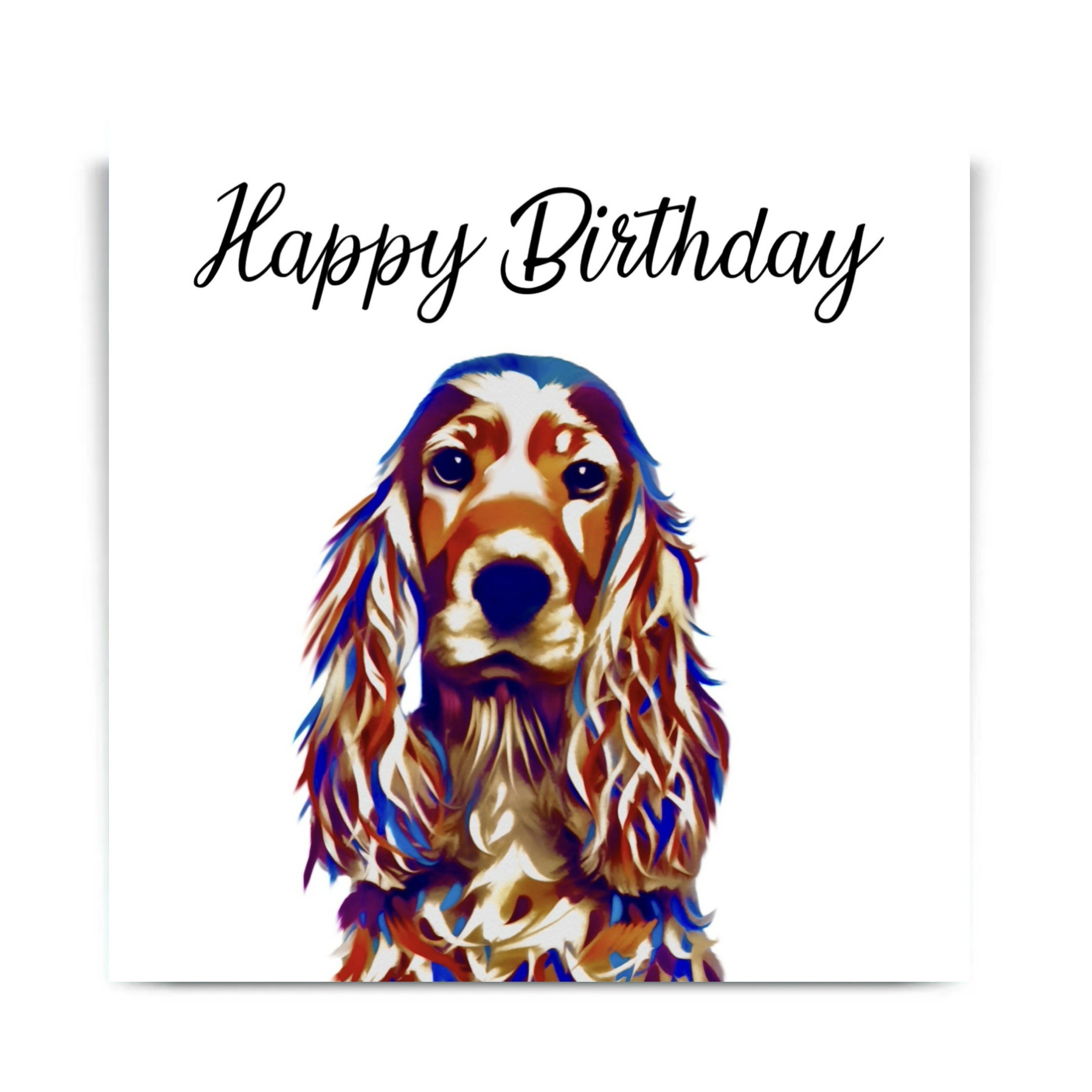 SPANIEL DOG GREETINGS CARD