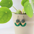 Green and Gold Earrings