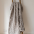 CHUNKY HAND KNITTED BLANKET