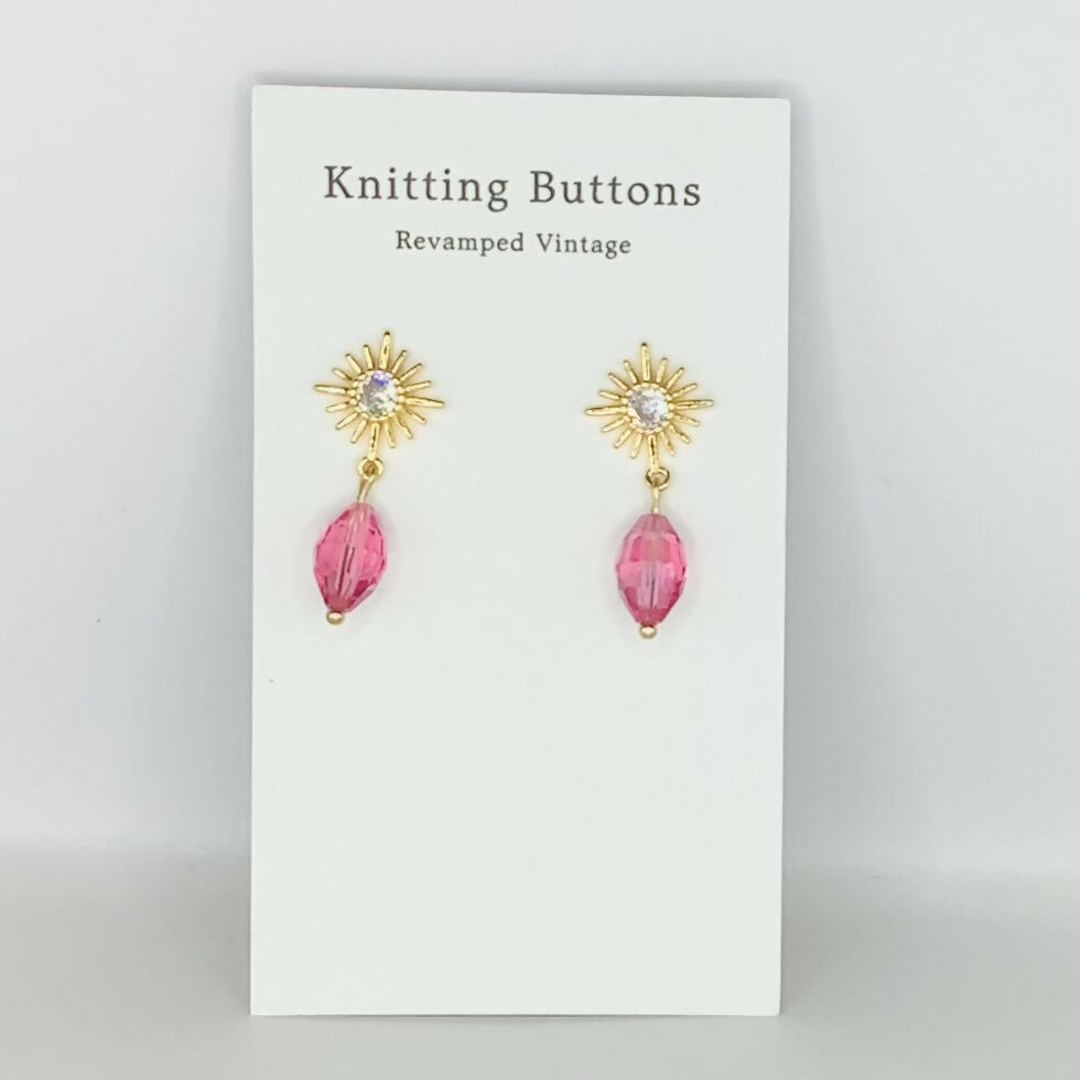 Revamped Vintage Earrings - Deco Stud