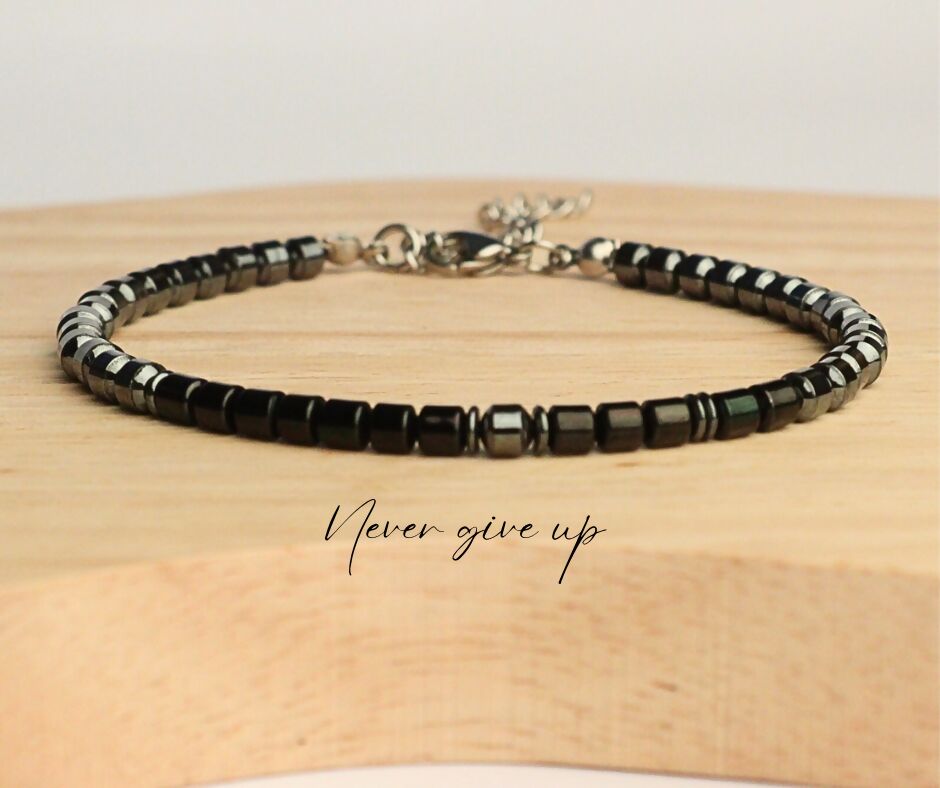 Gemstone Morse Code Bracelets