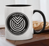 Black and white mug design.