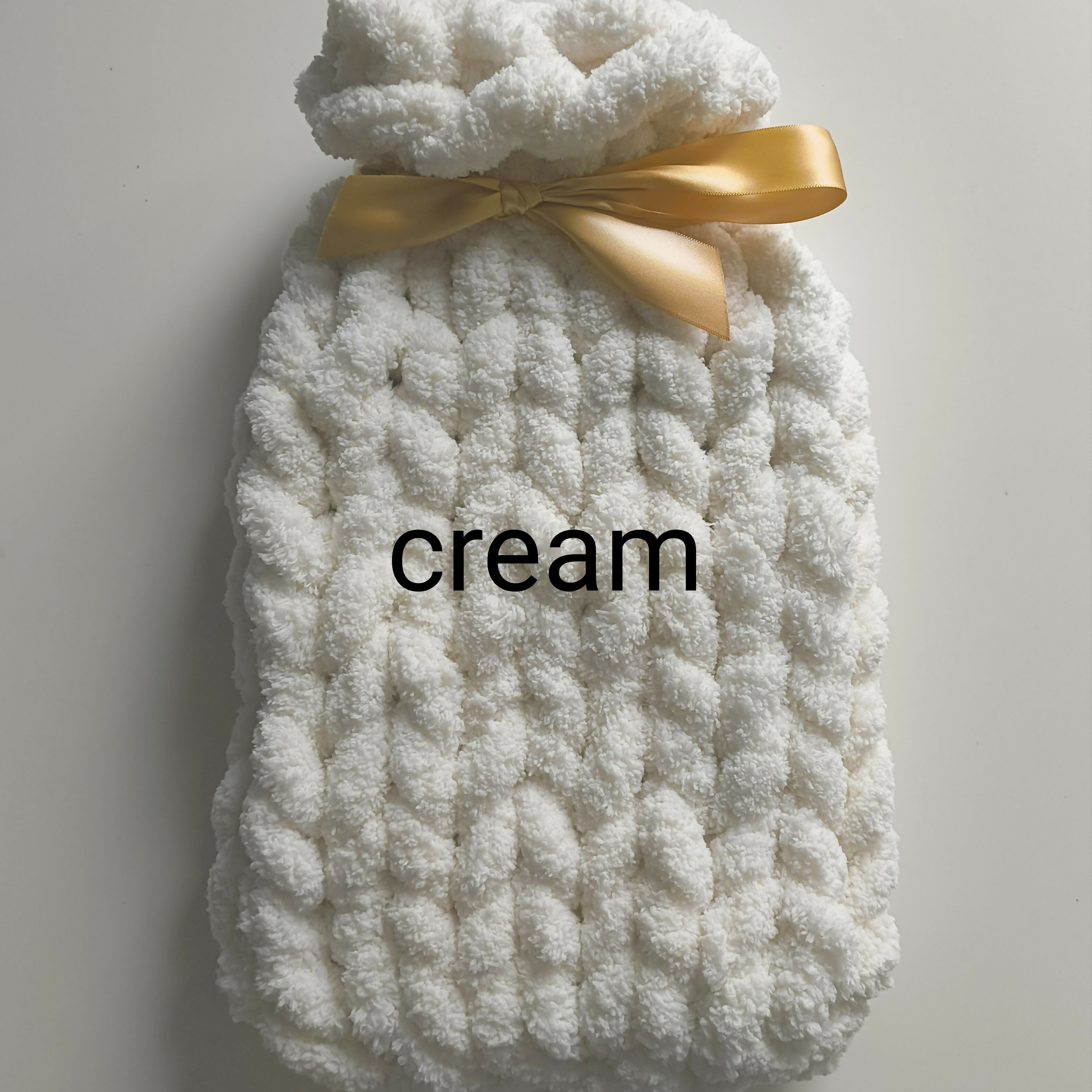 Hand Knitted Hot Water Bottle Cover